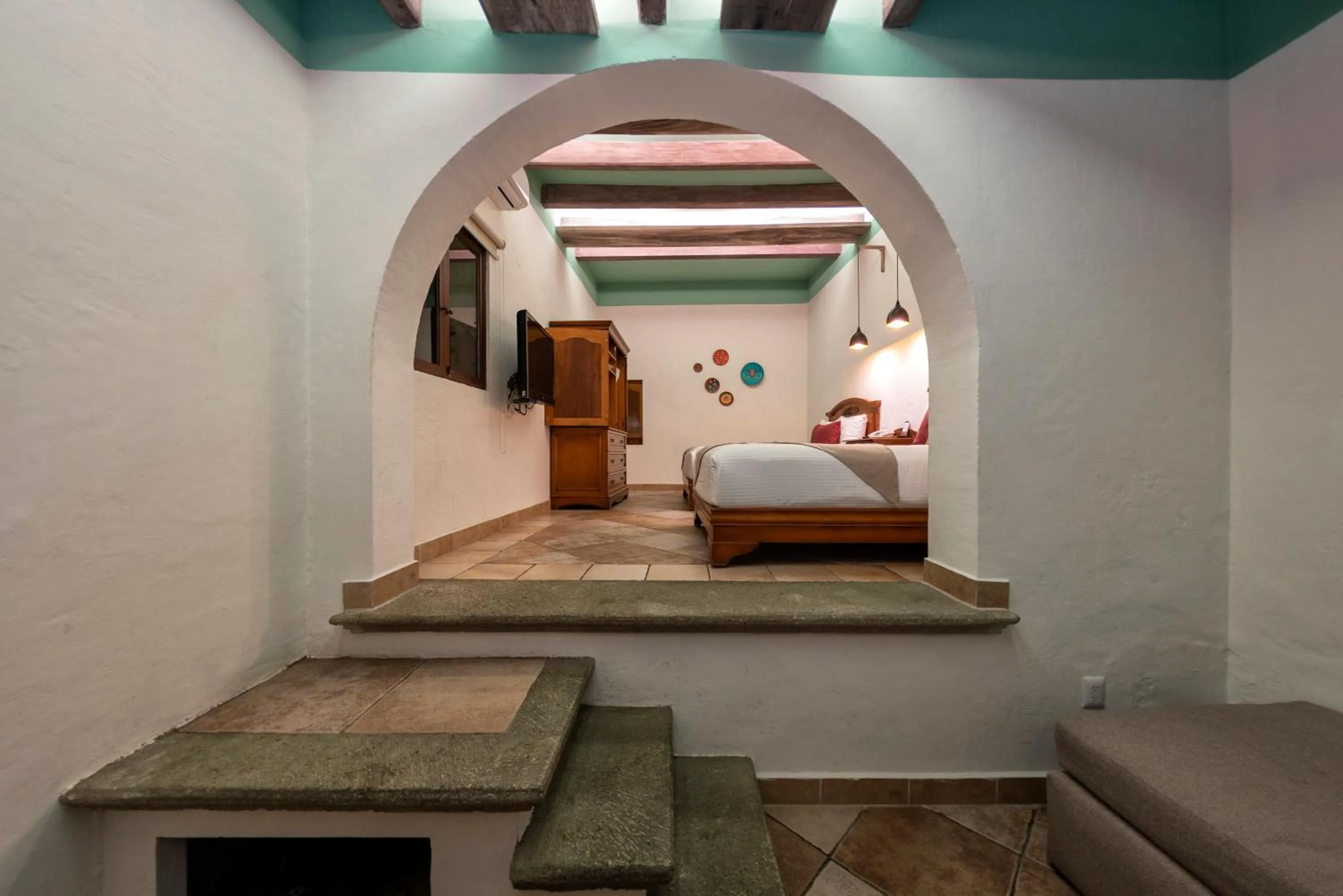 Photo of the whole room, Bed in Casa De Sierra Azul
