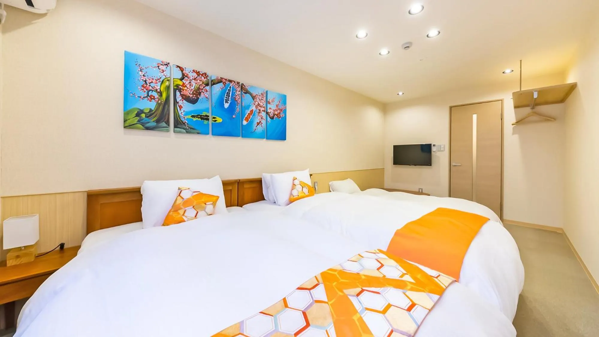 Communal lounge/ TV room, Bed in Stay SAKURA Kyoto Nijo Rikyu