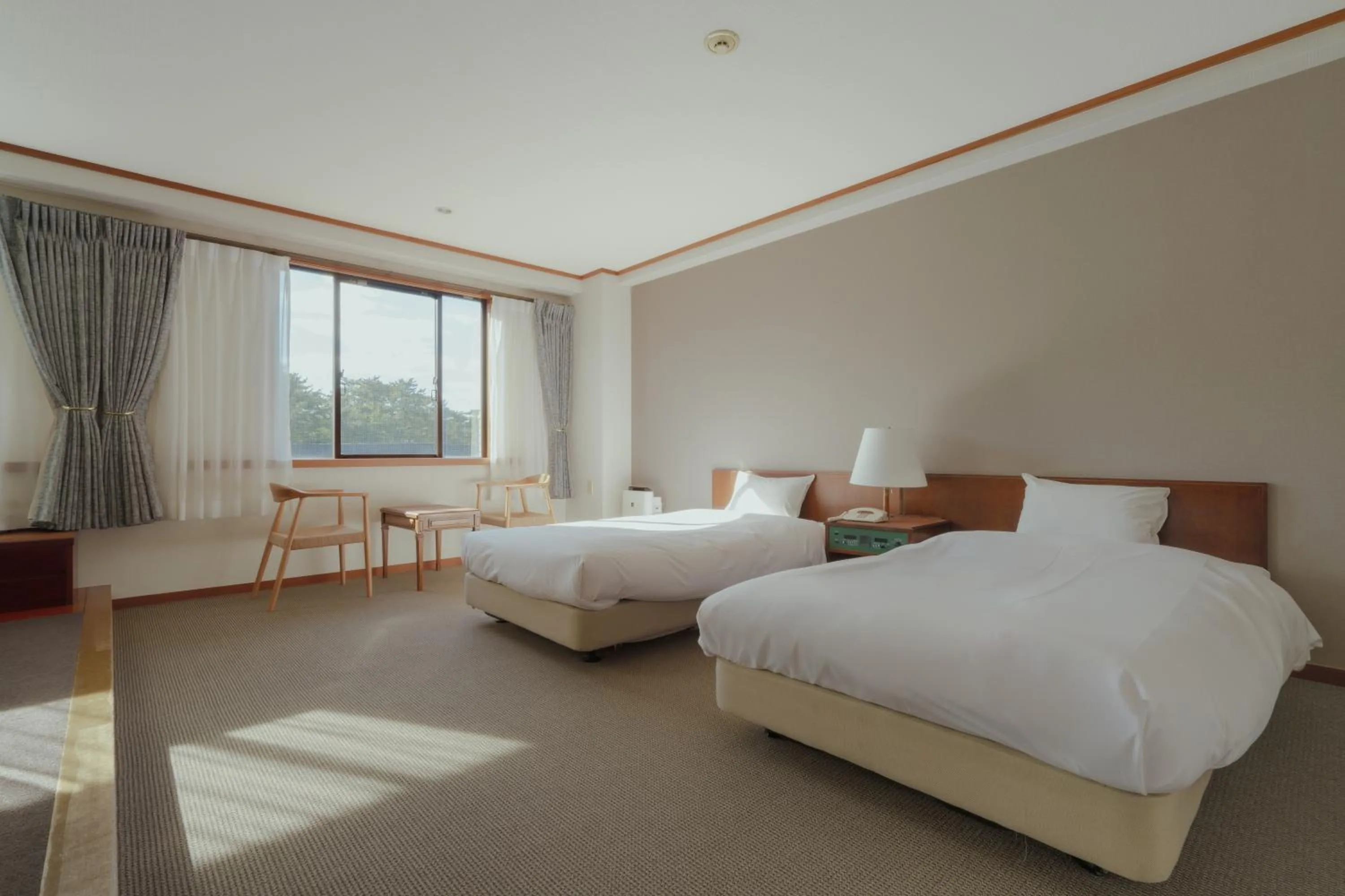Photo of the whole room, Bed in Oarai Park Hotel