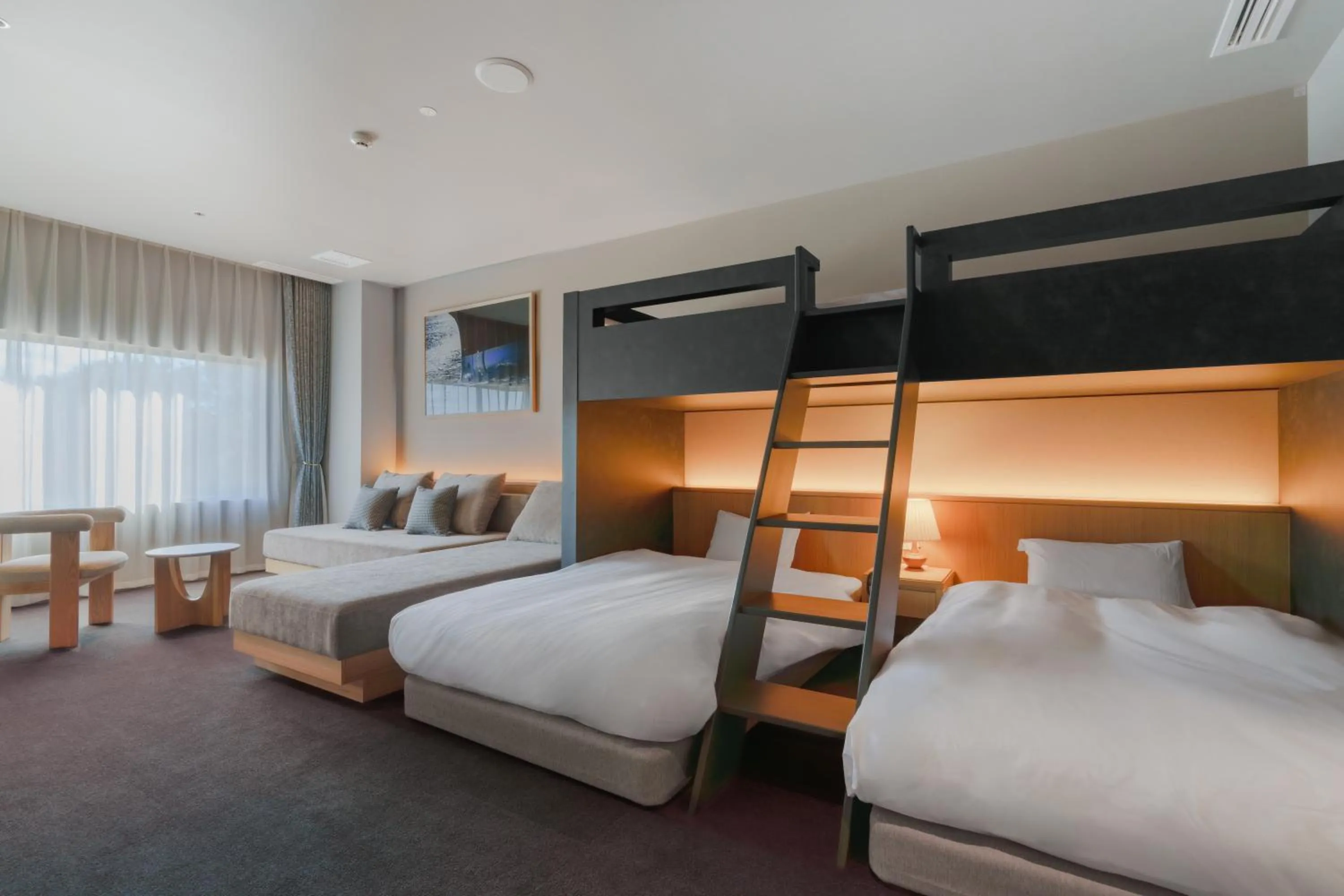 Bed in Oarai Park Hotel