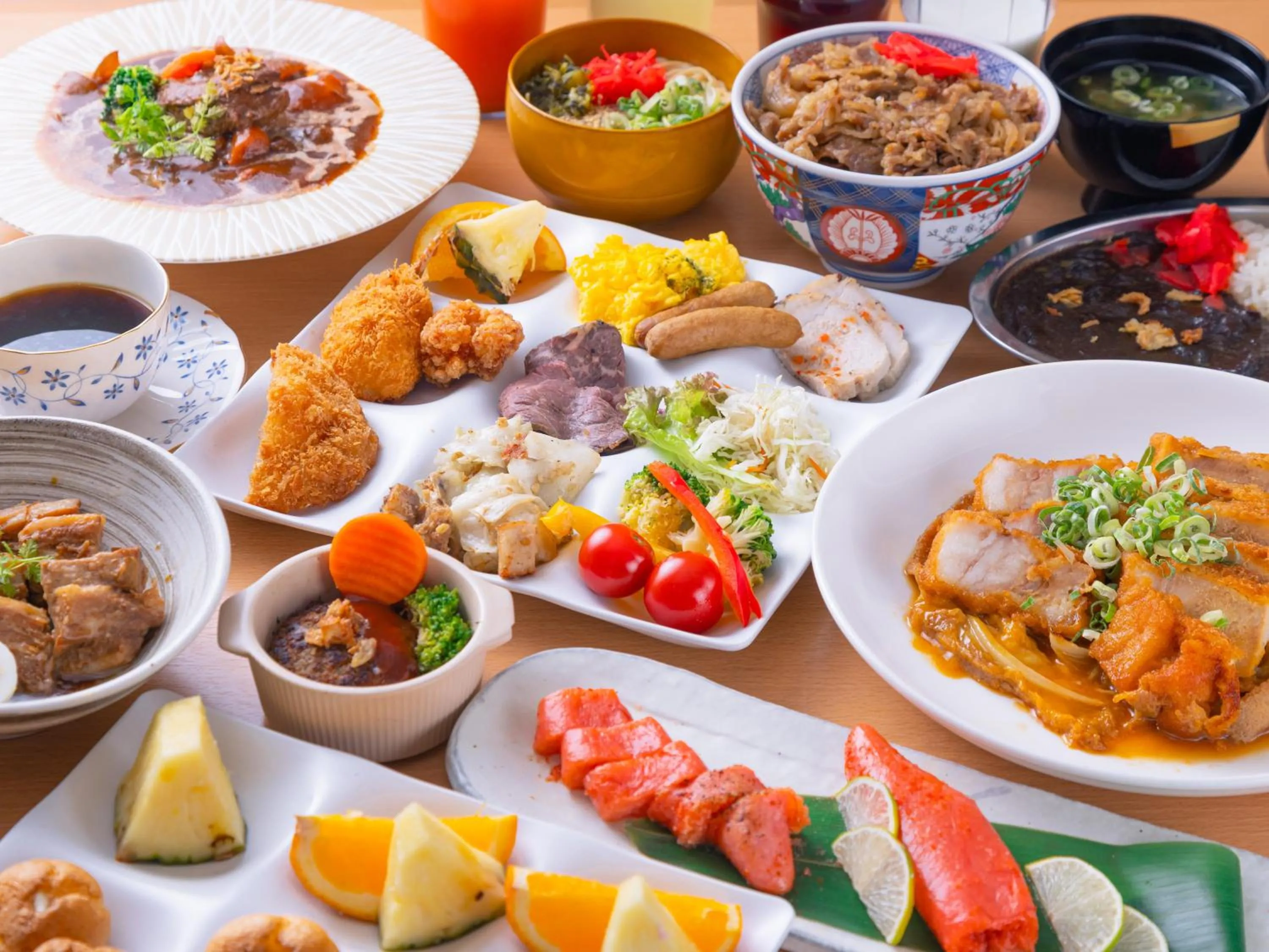 Buffet breakfast in APA Hotel Fukuoka Watanabedori Ekimae EXCELLENT