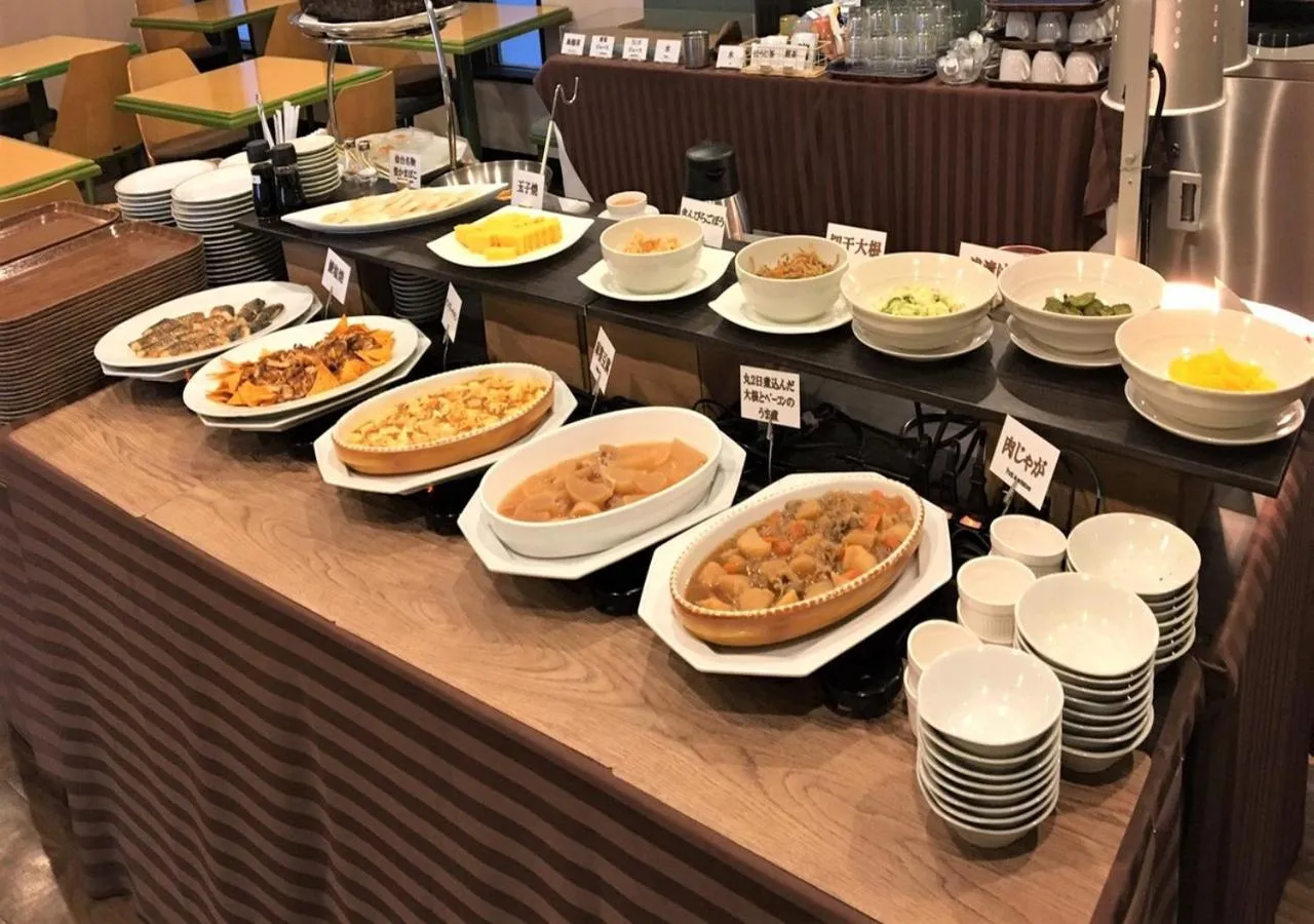 Buffet breakfast in APA Hotel Hiroshima Ekimae