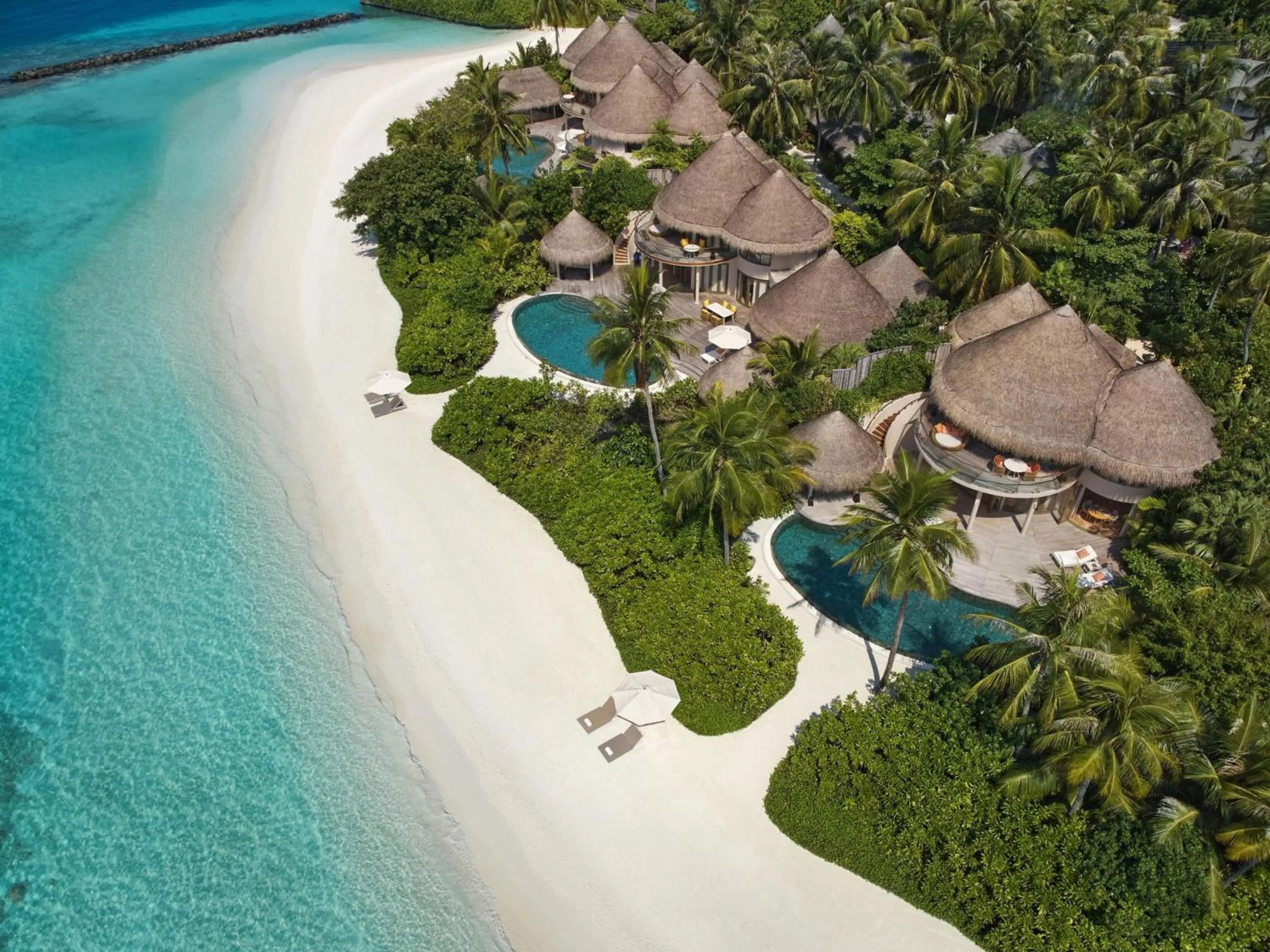 Bird's eye view in The Nautilus Maldives
