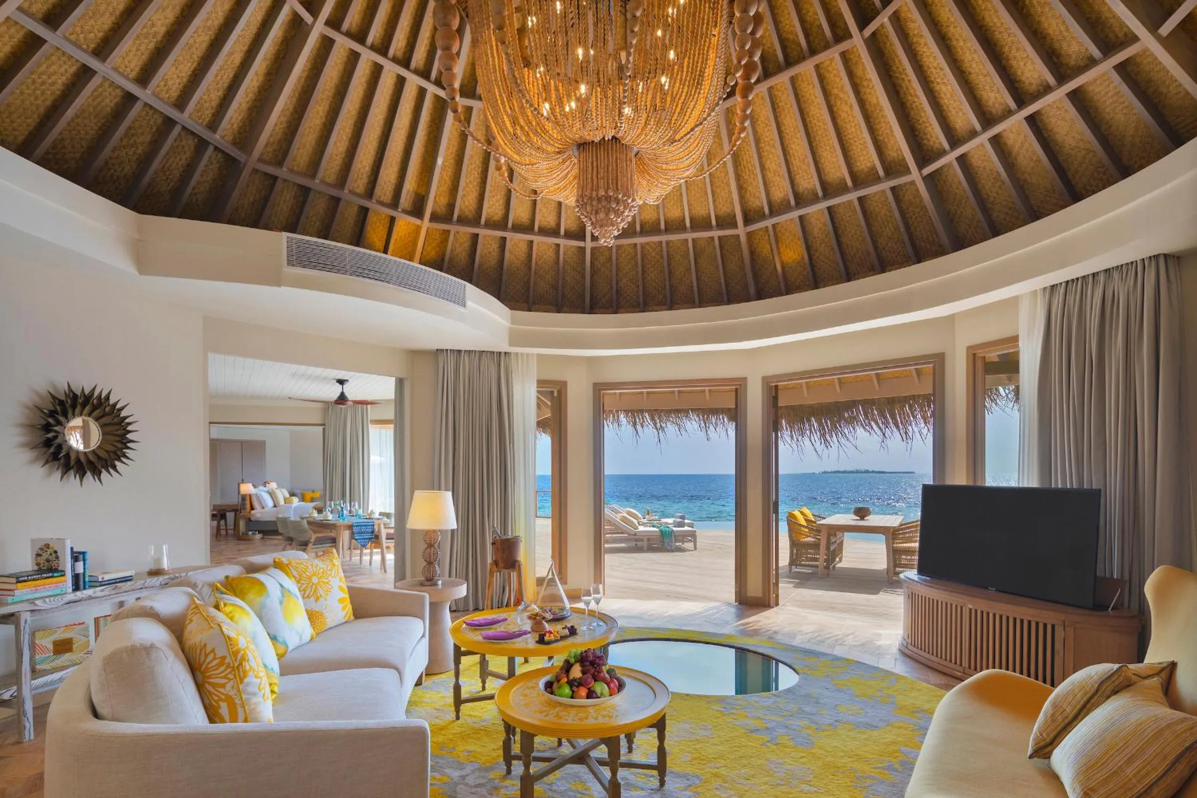 Living room in The Nautilus Maldives