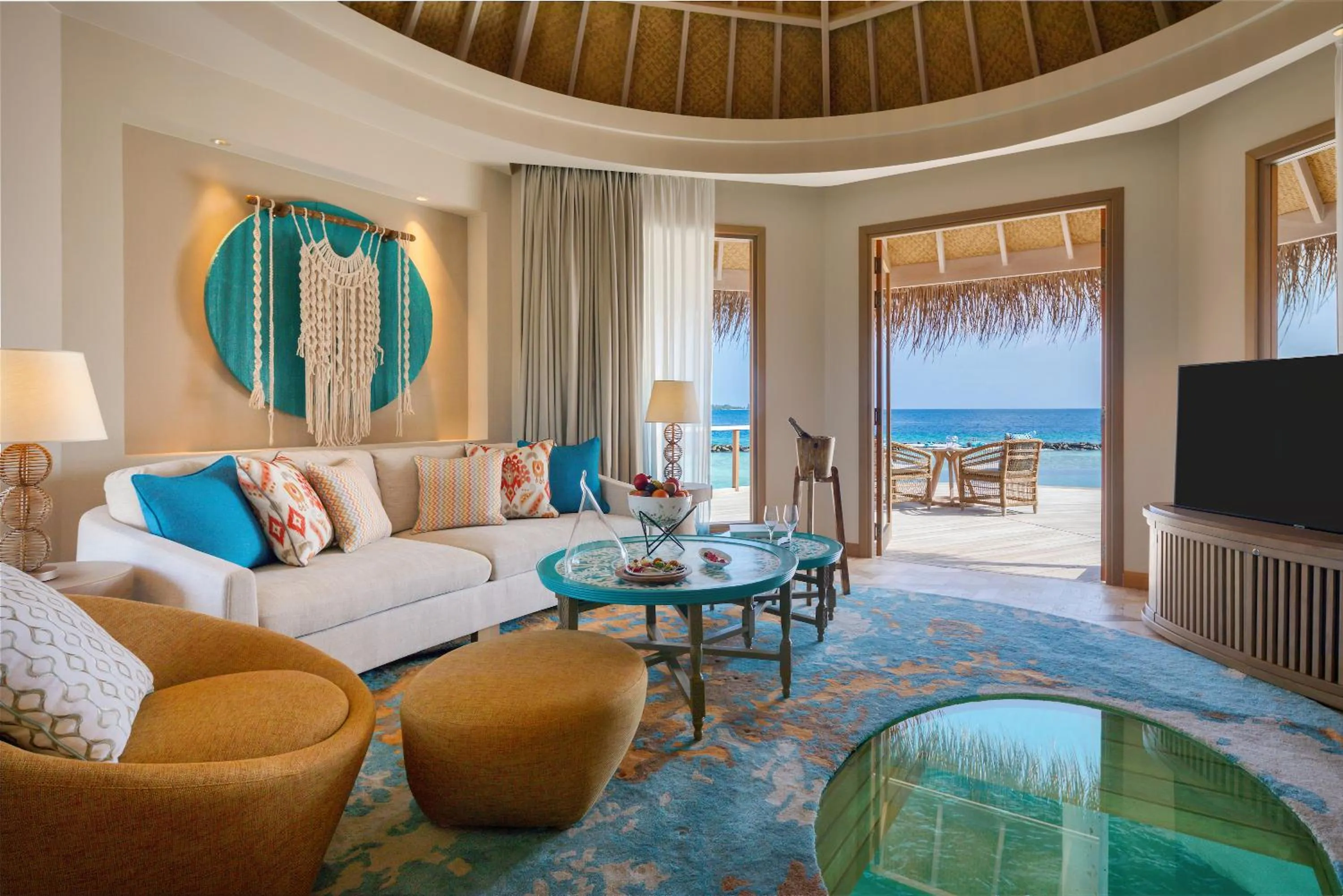 Living room in The Nautilus Maldives
