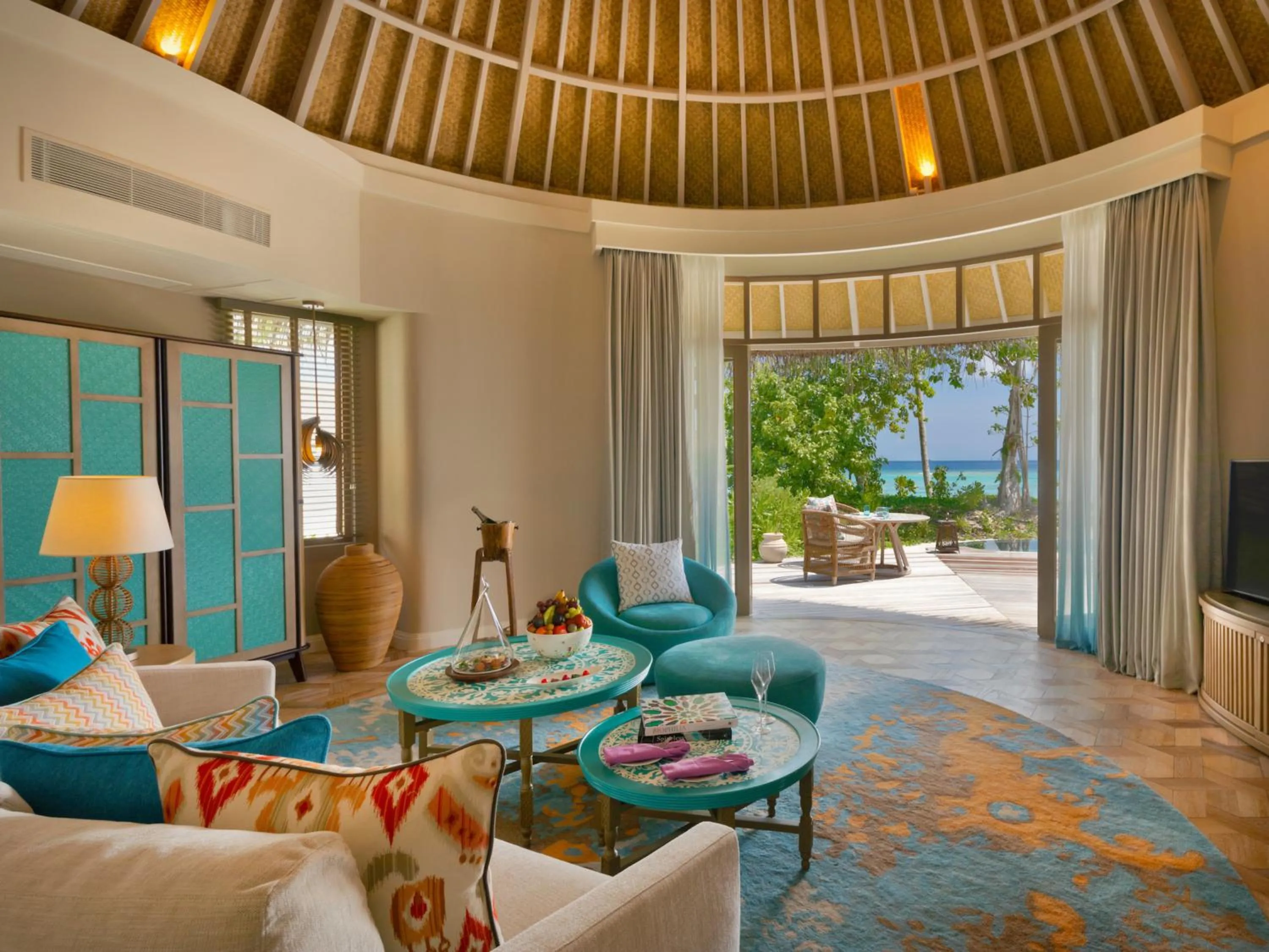 Living room in The Nautilus Maldives