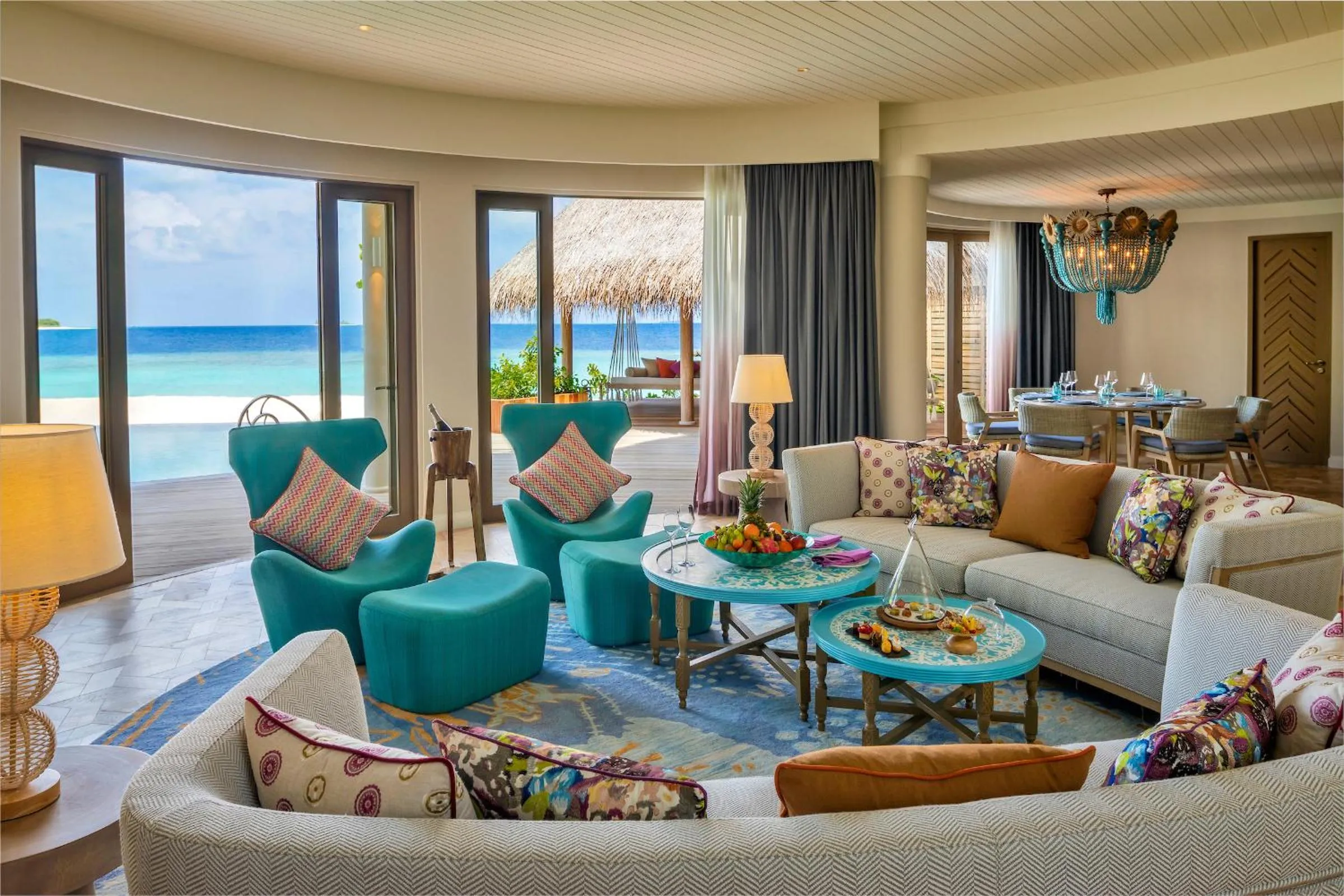 Living room in The Nautilus Maldives