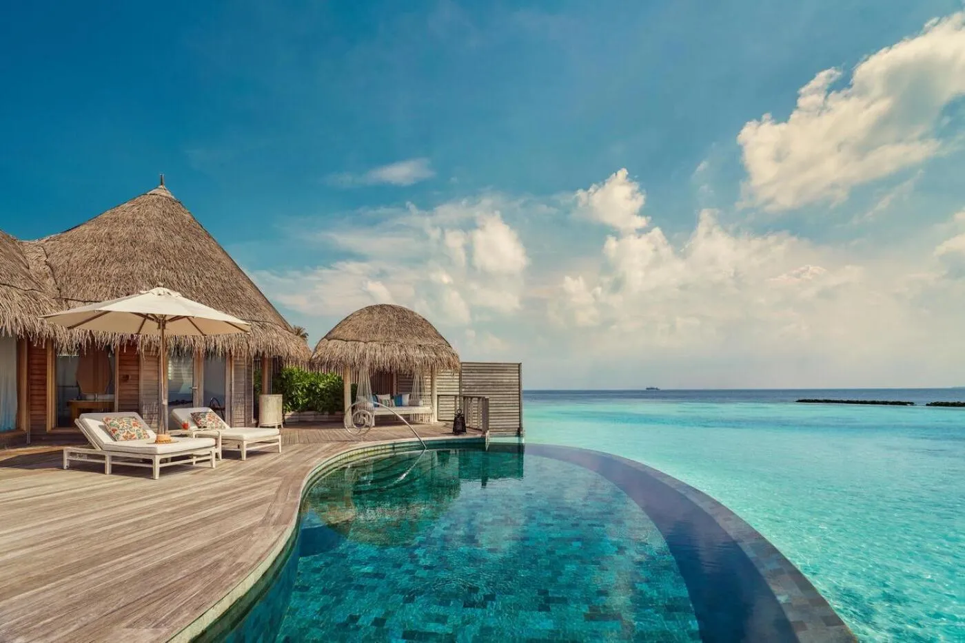 Pool view in The Nautilus Maldives