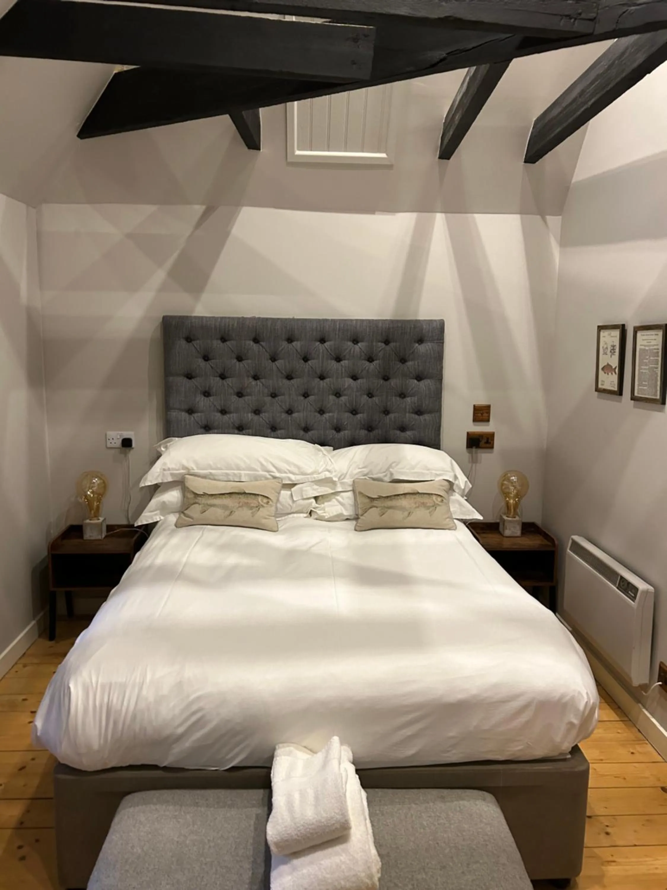 Bedroom, Bed in Forss House