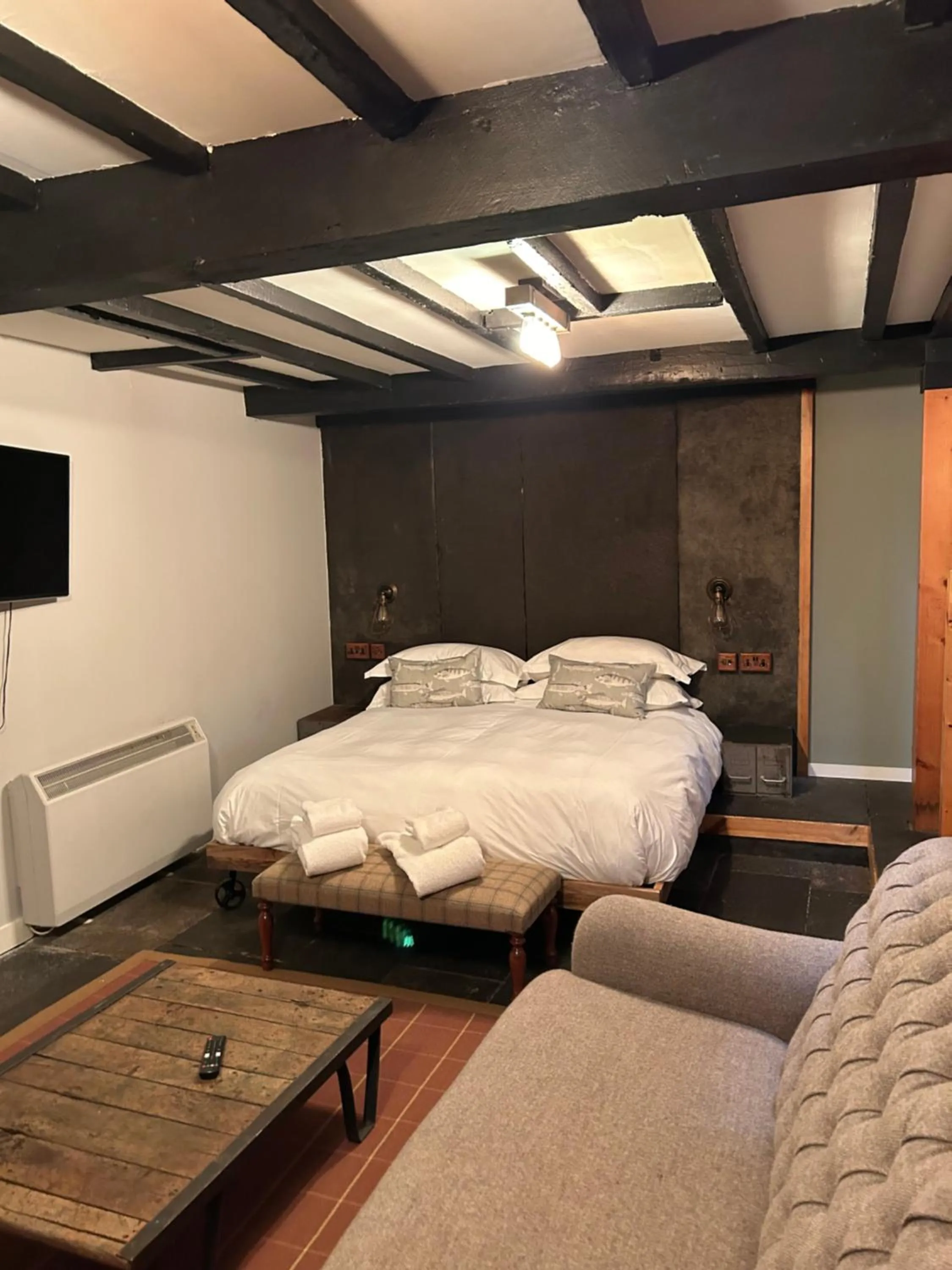 Bedroom, Bed in Forss House