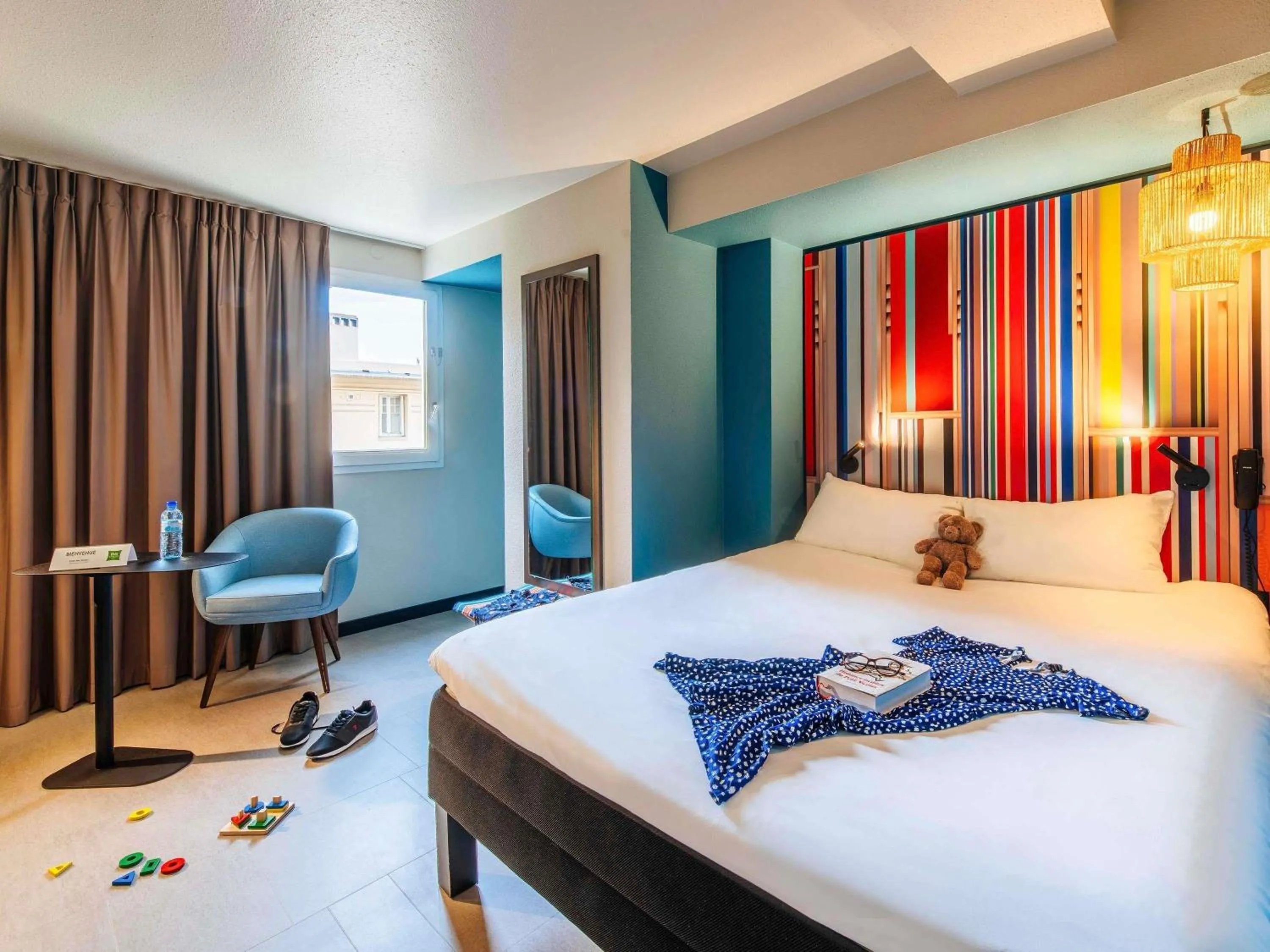 Bedroom, Bed in ibis Styles Perpignan Centre Gare