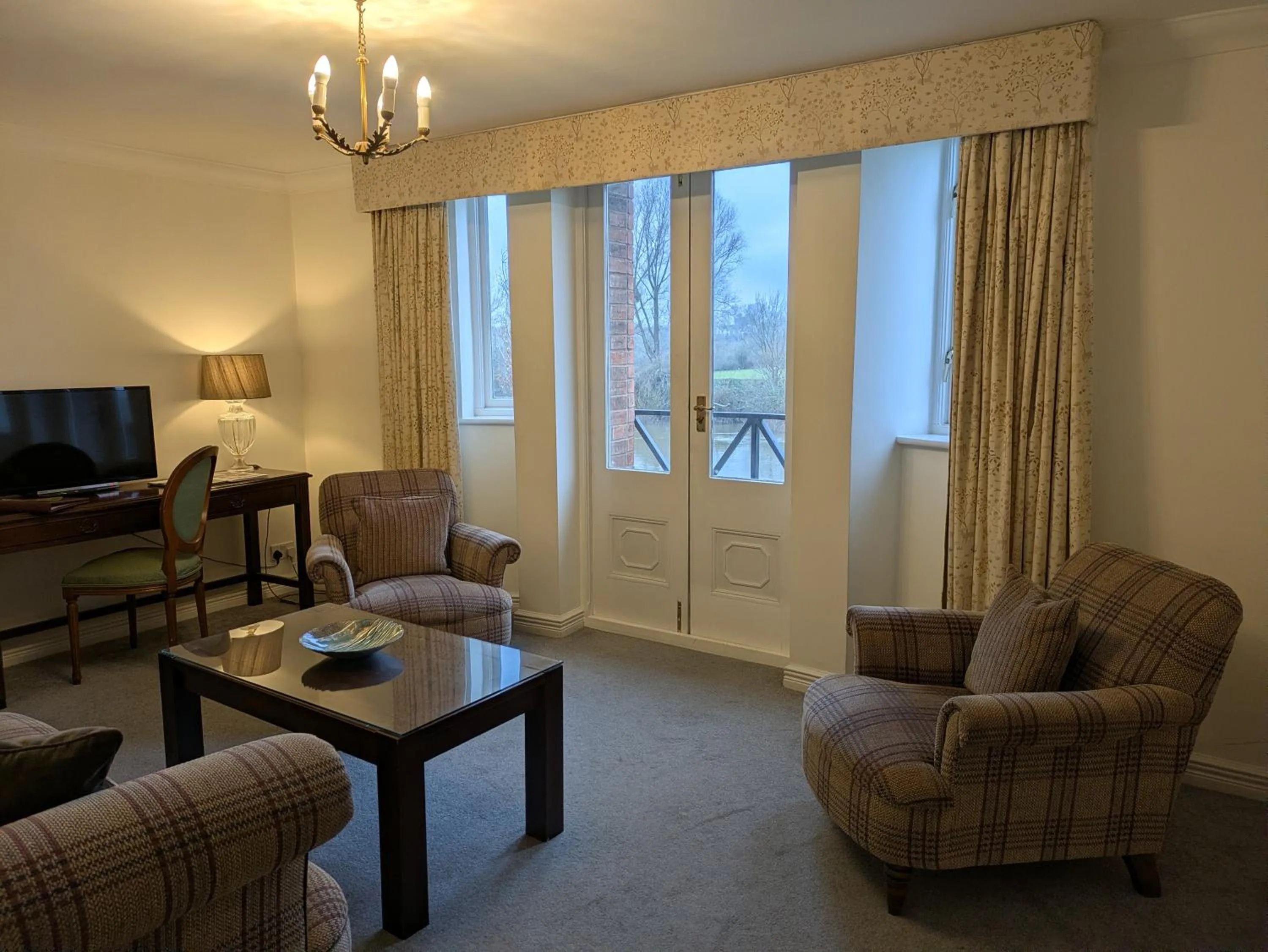 Seating area in Diglis House Hotel