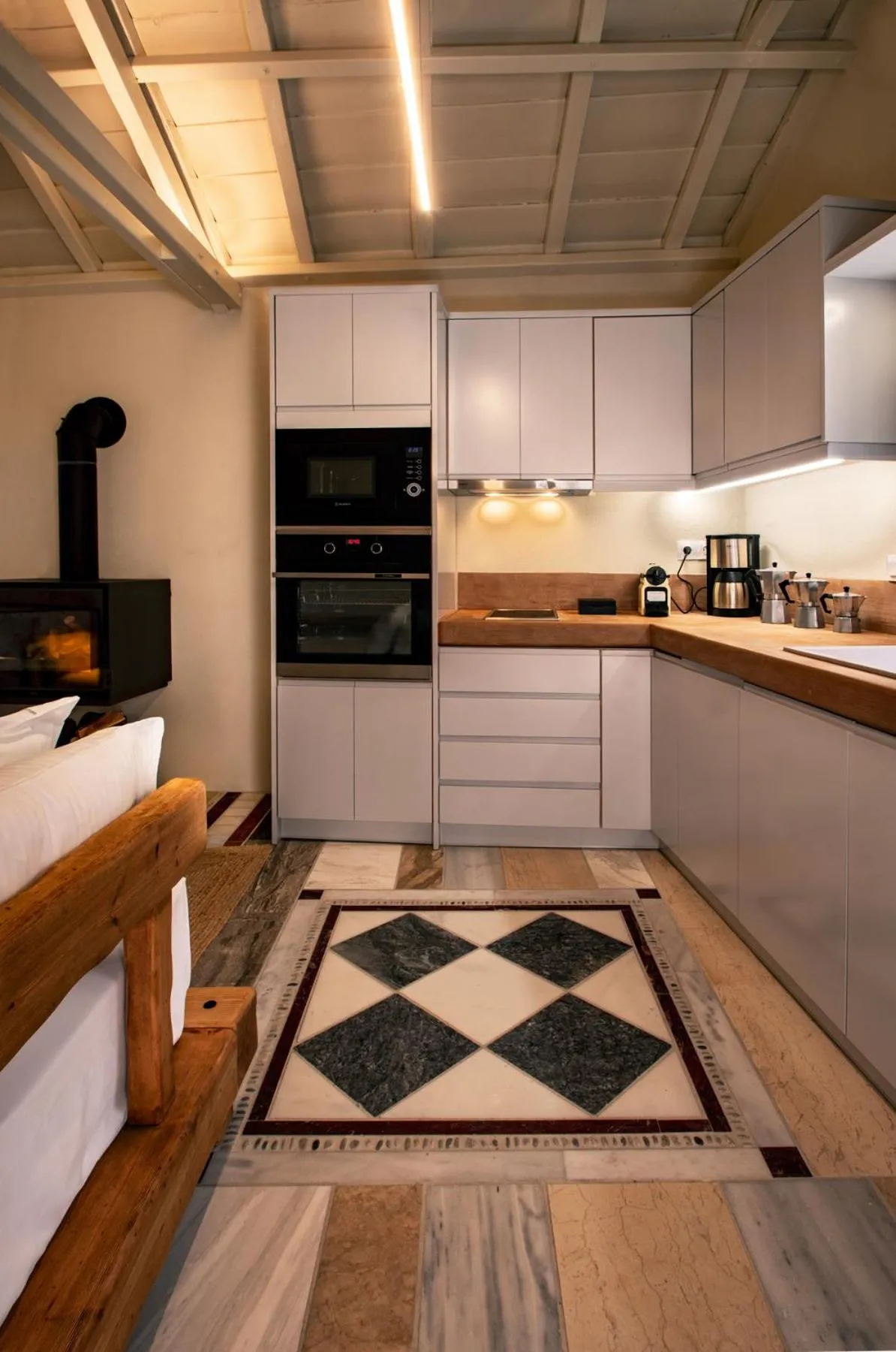 Kitchen or kitchenette in Byzantino Boutique Hotel
