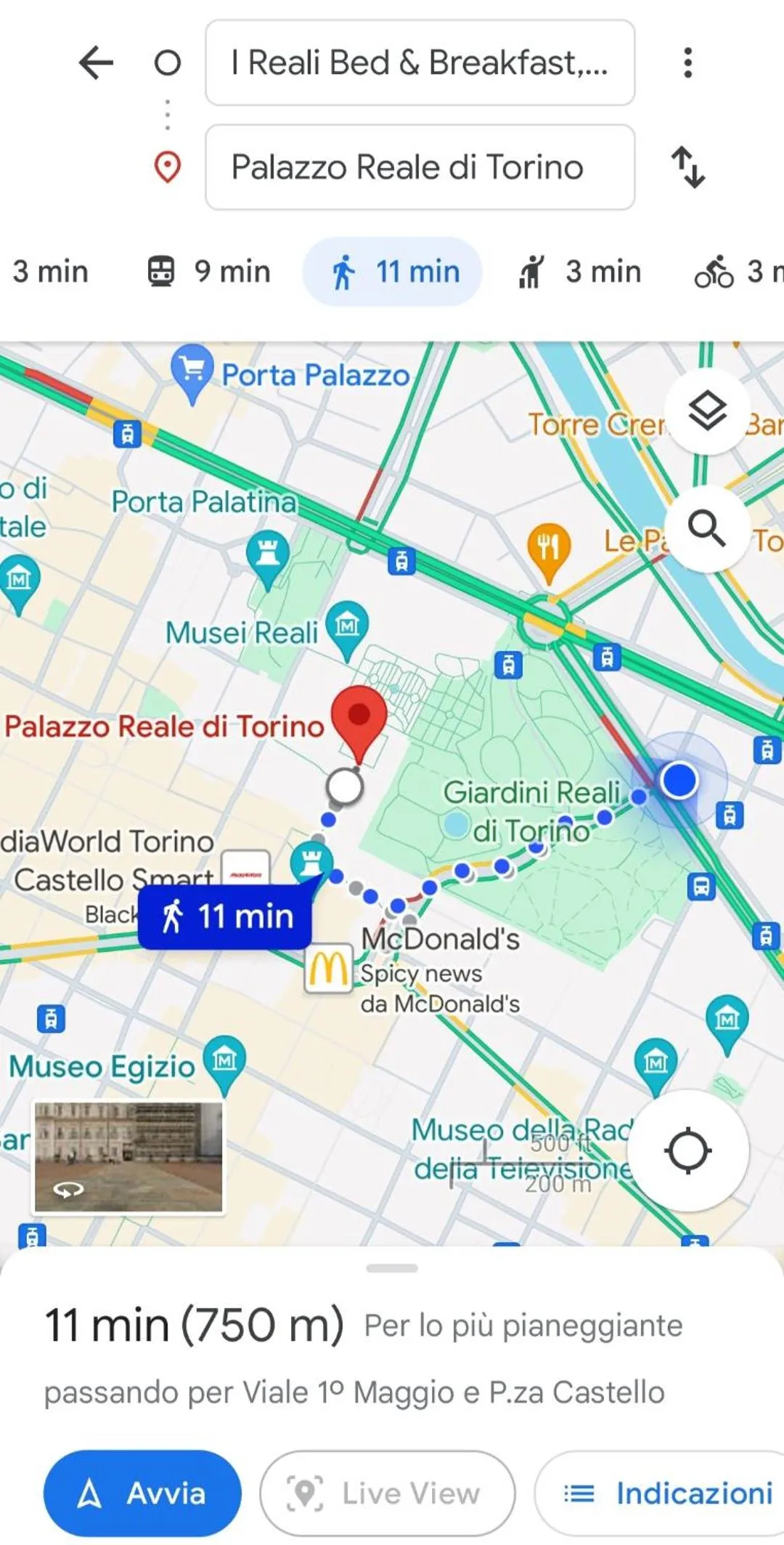 Nearby landmark in I Reali Bed & Breakfast