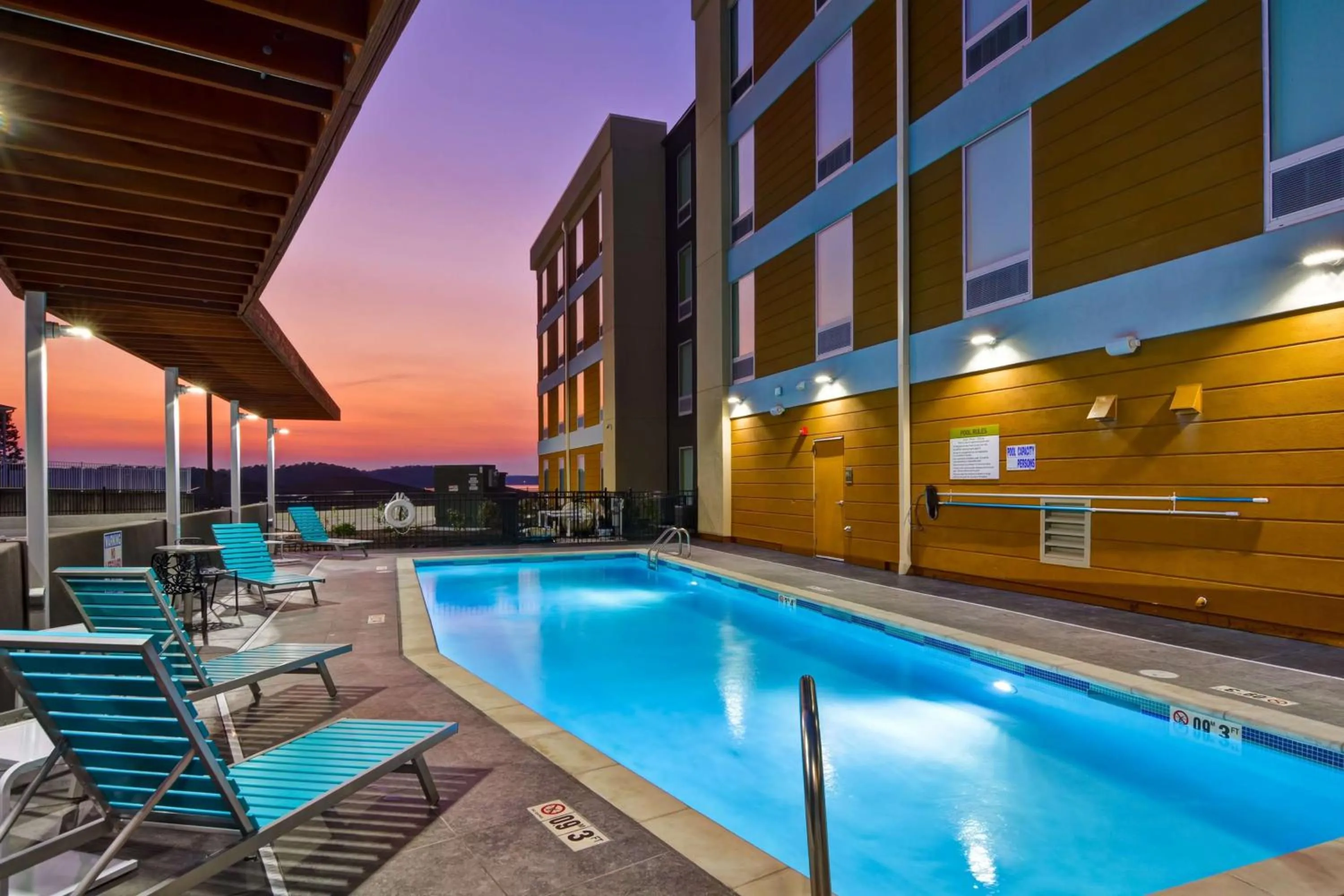 Pool view in Home2 Suites By Hilton Hot Springs