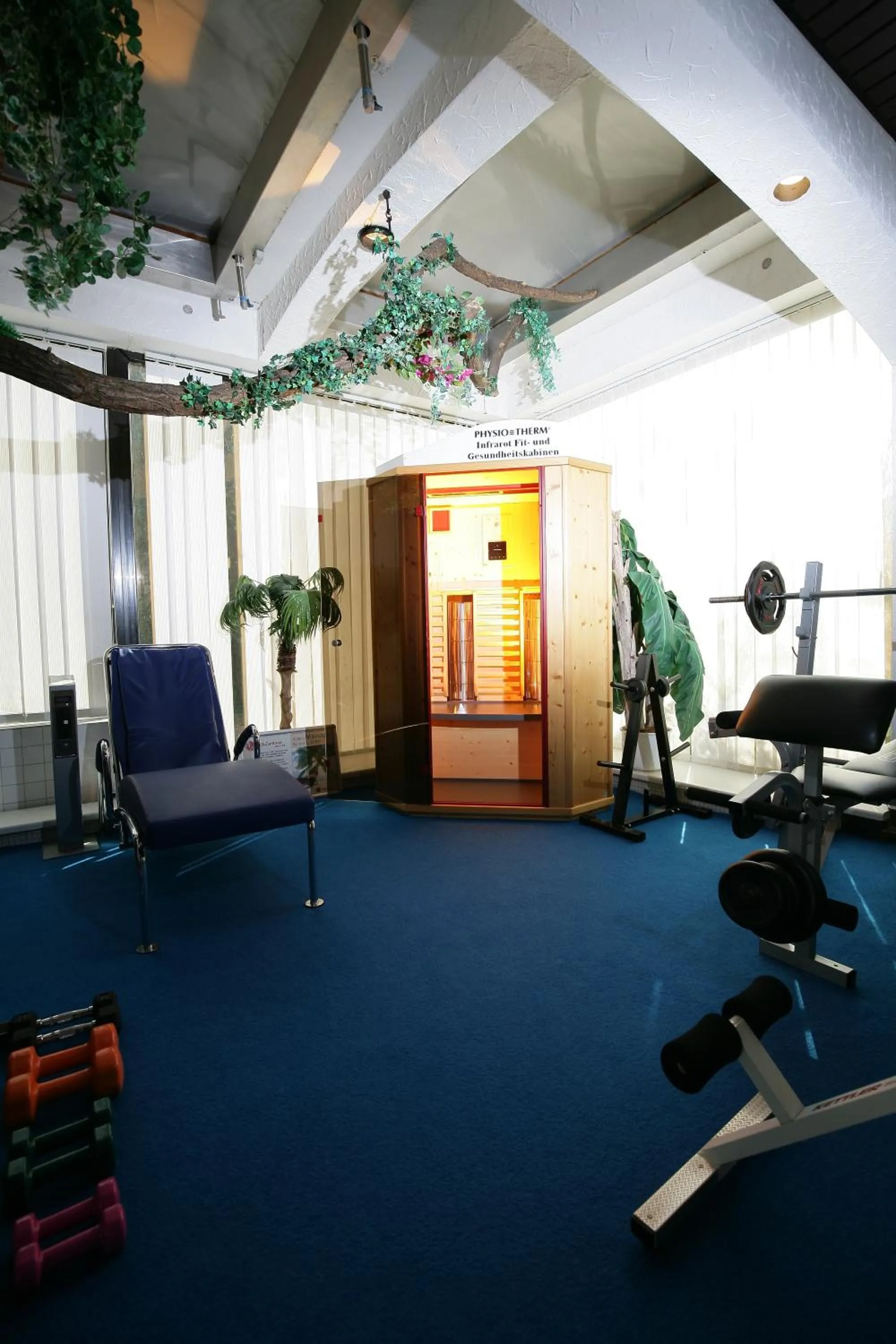 Fitness centre/facilities in Hotel am Baronenwald