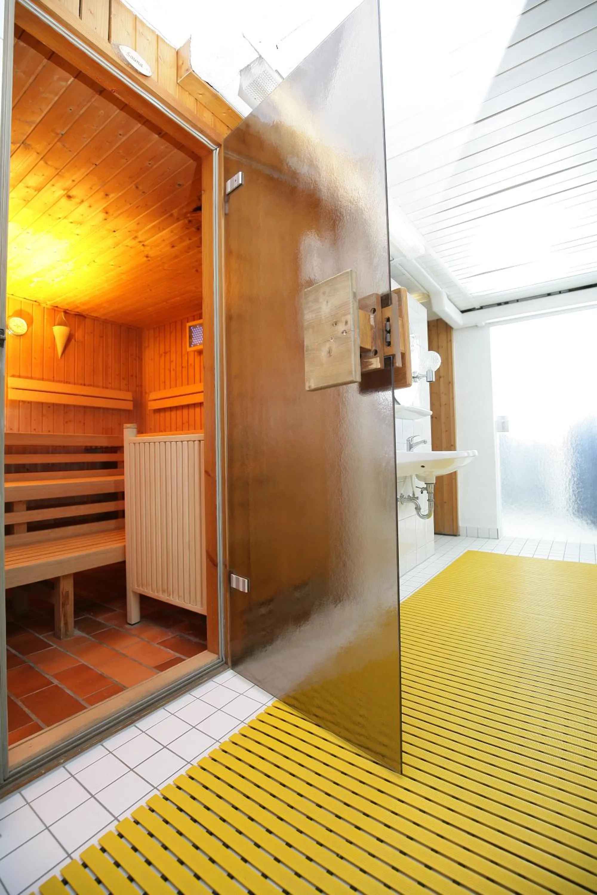 Sauna in Hotel am Baronenwald