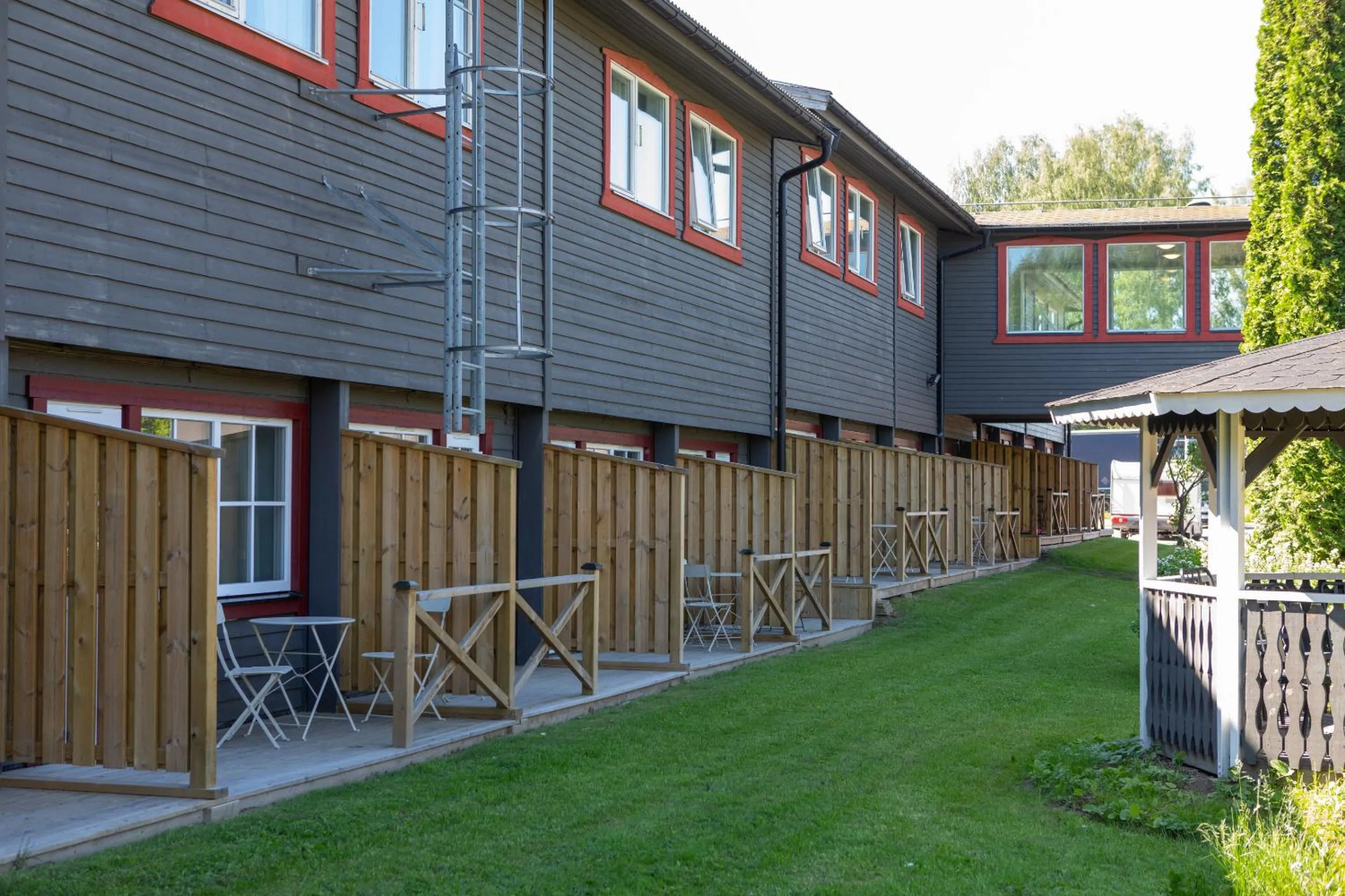 Balcony/Terrace in Gylle Hotell & Restaurang Brödernas