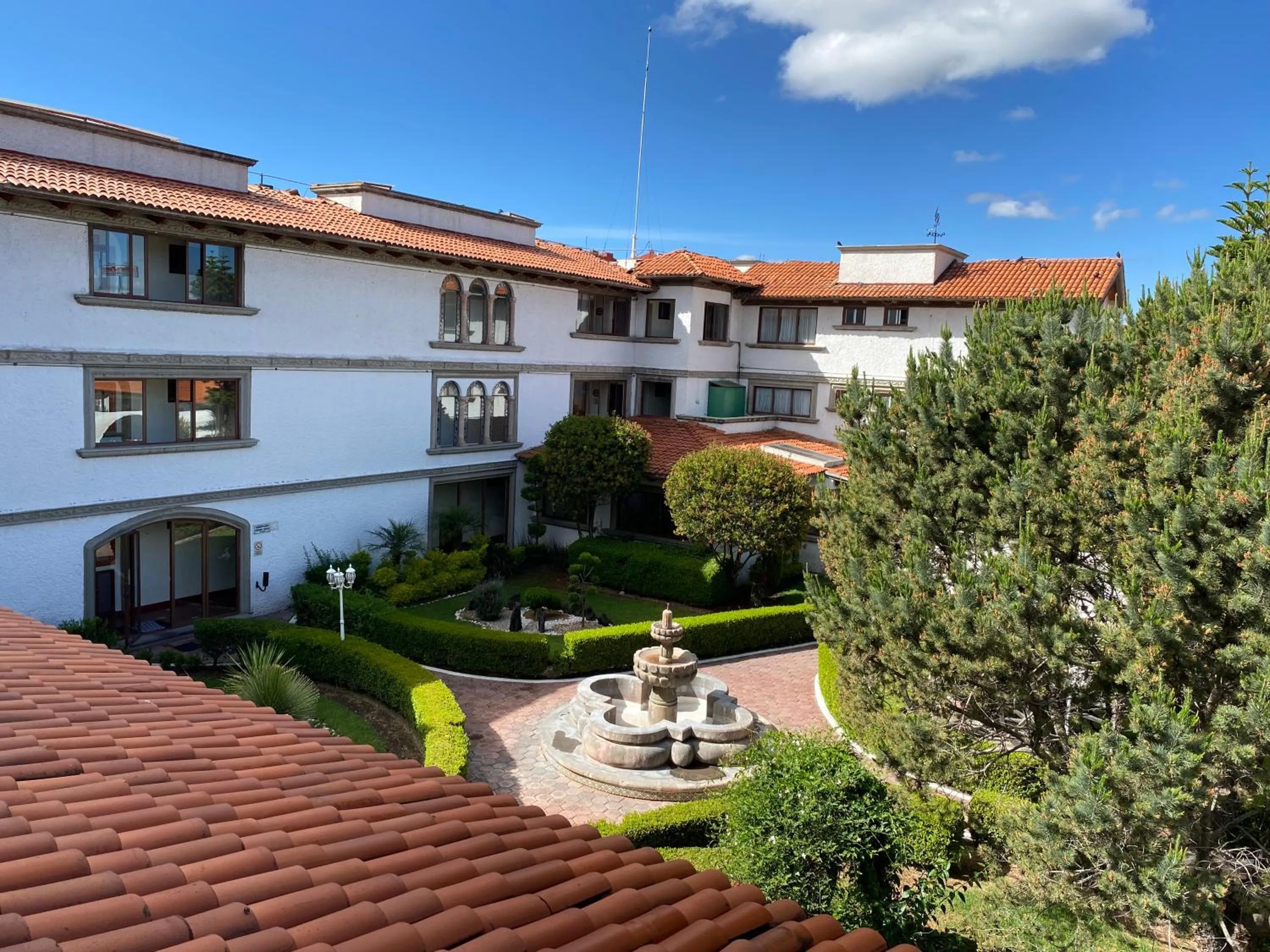 Garden view in Hotel Del Angel, Apizaco