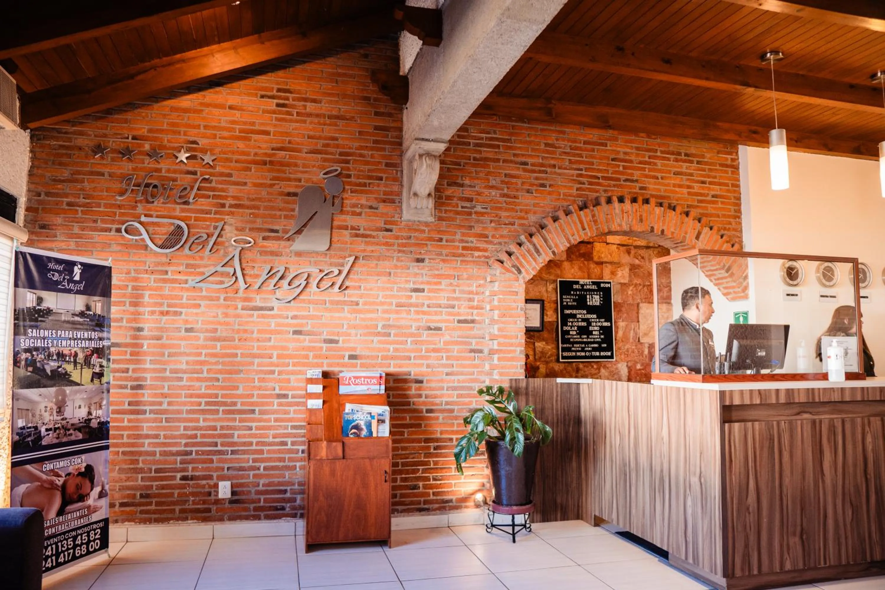 Lobby or reception in Hotel Del Angel, Apizaco