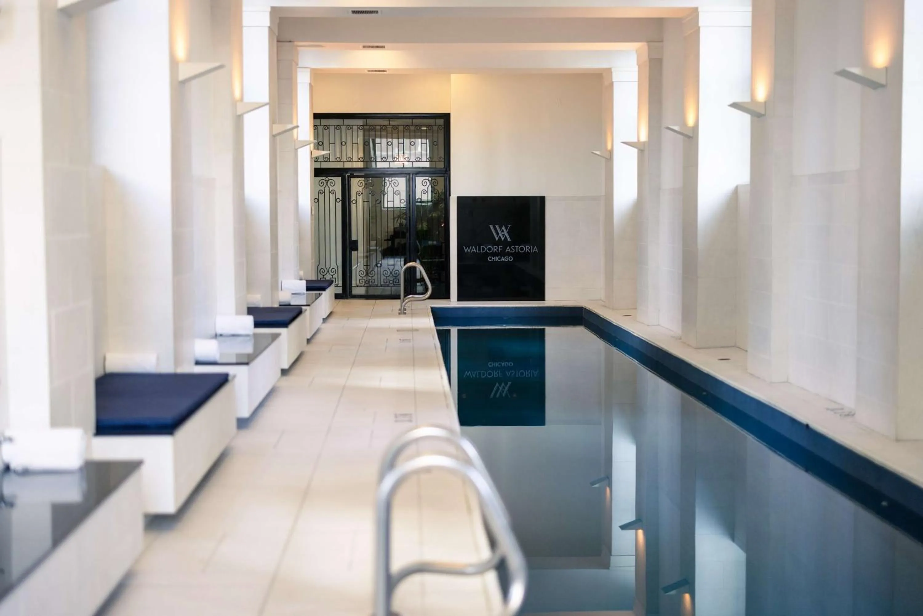 Pool view in Waldorf Astoria Chicago