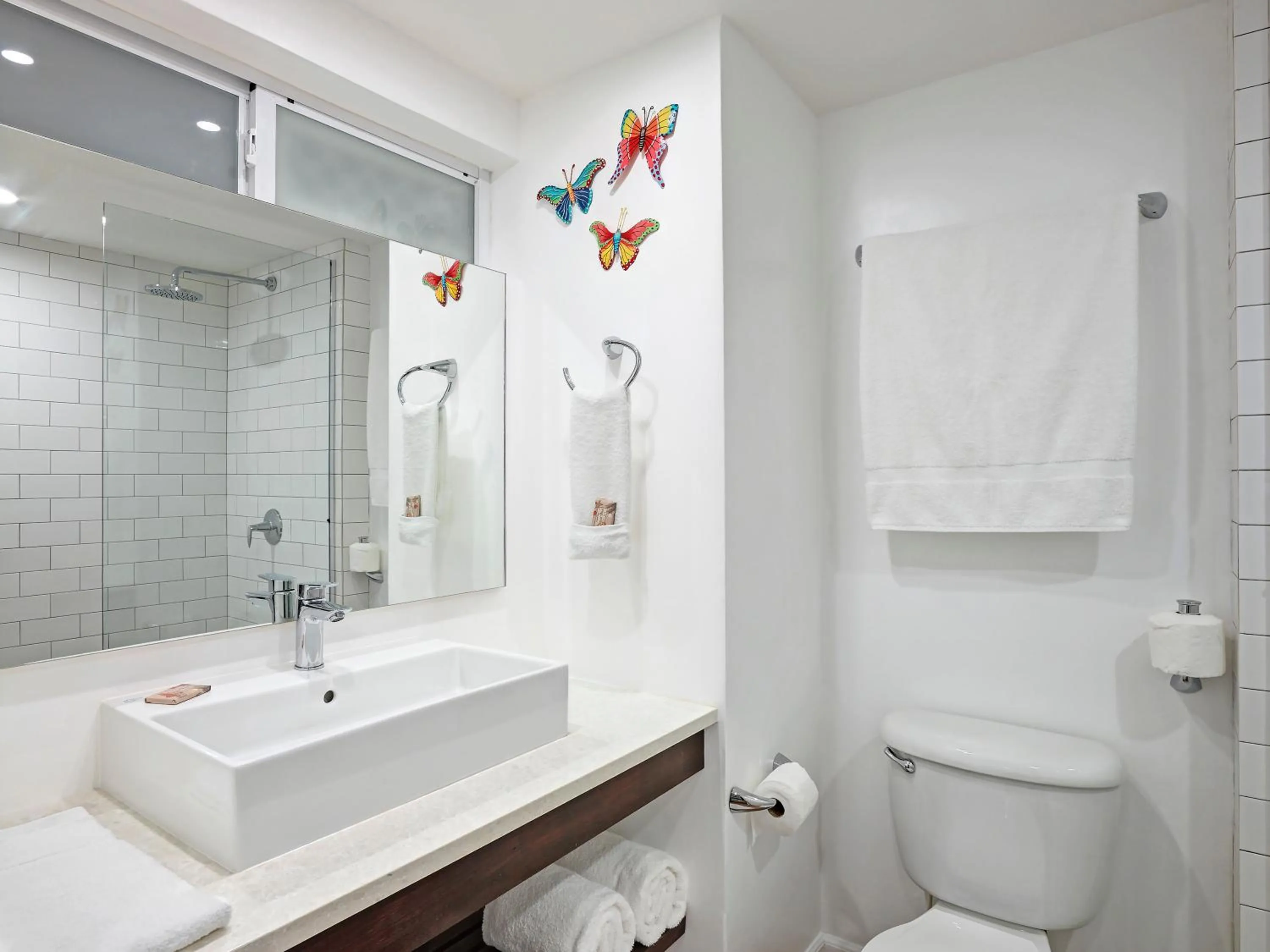 Toilet in Butterfly Beach Hotel