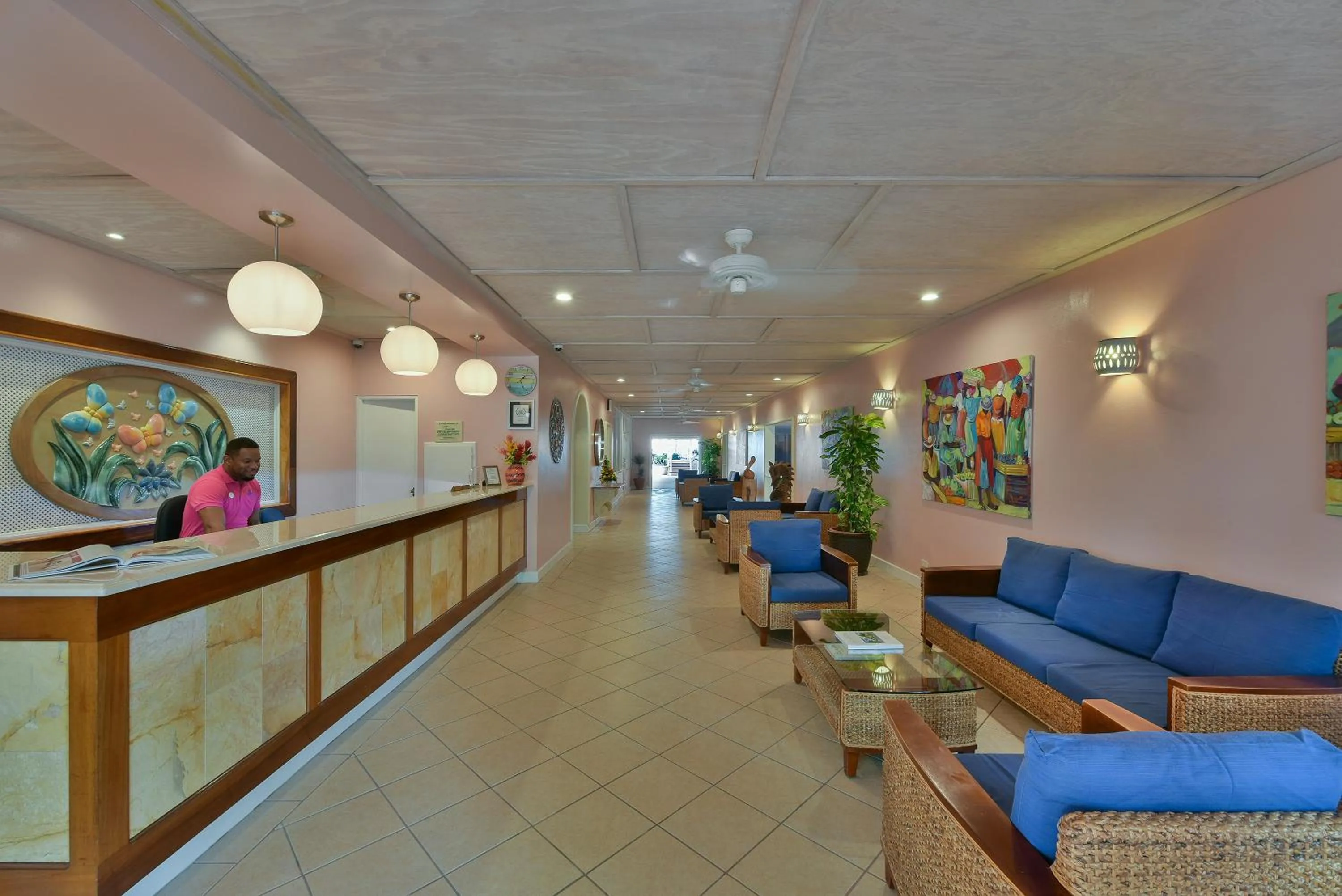 Lobby or reception in Butterfly Beach Hotel