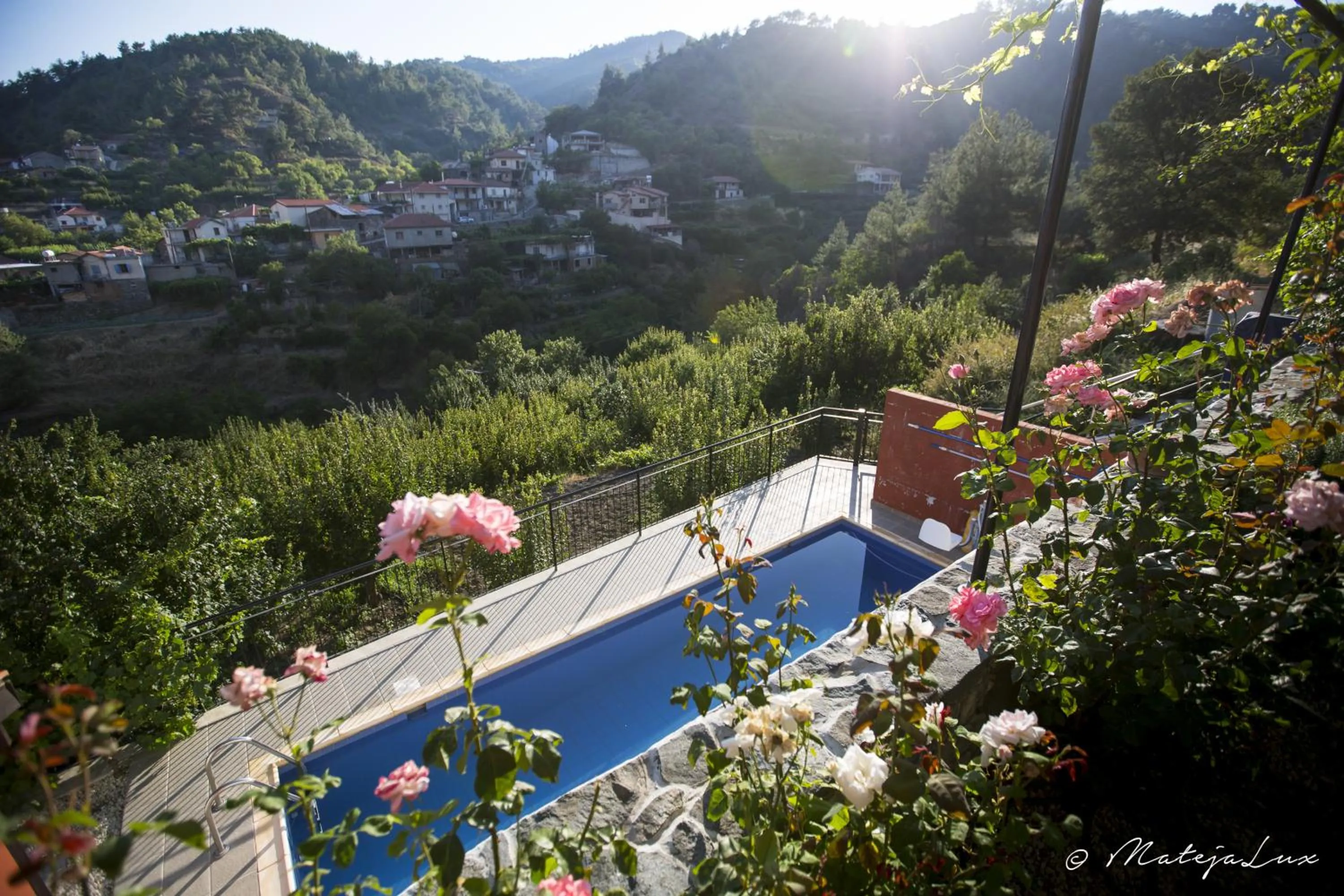 Pool view in Ambelikos Traditional Agrohotel