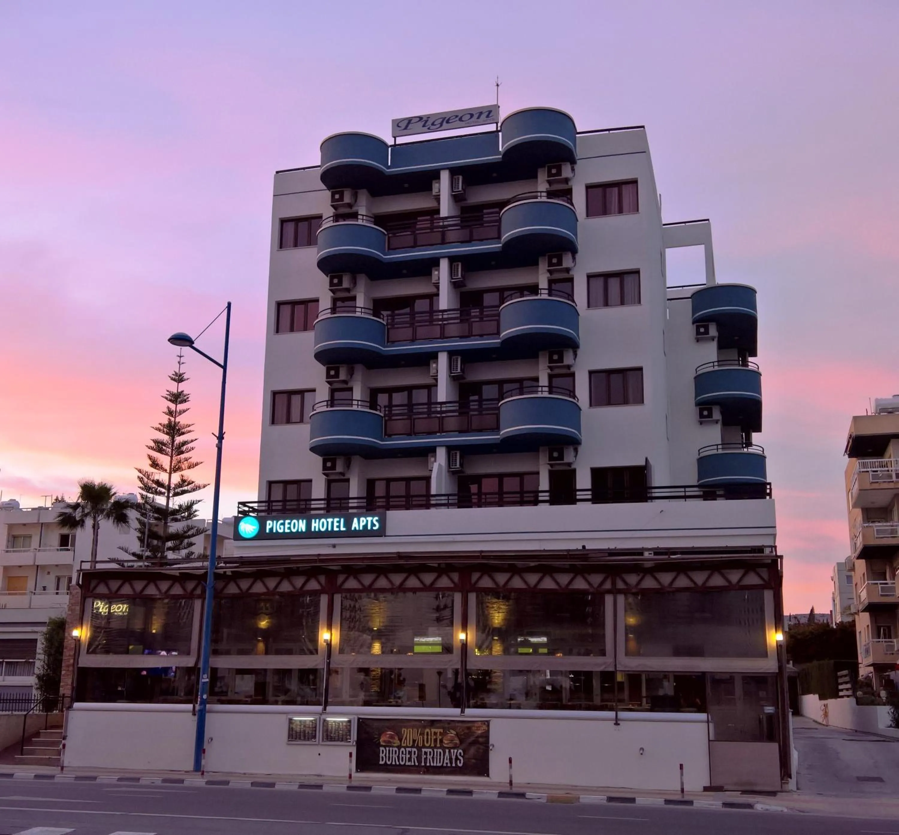 Property building in Pigeon Beach Hotel Apartments