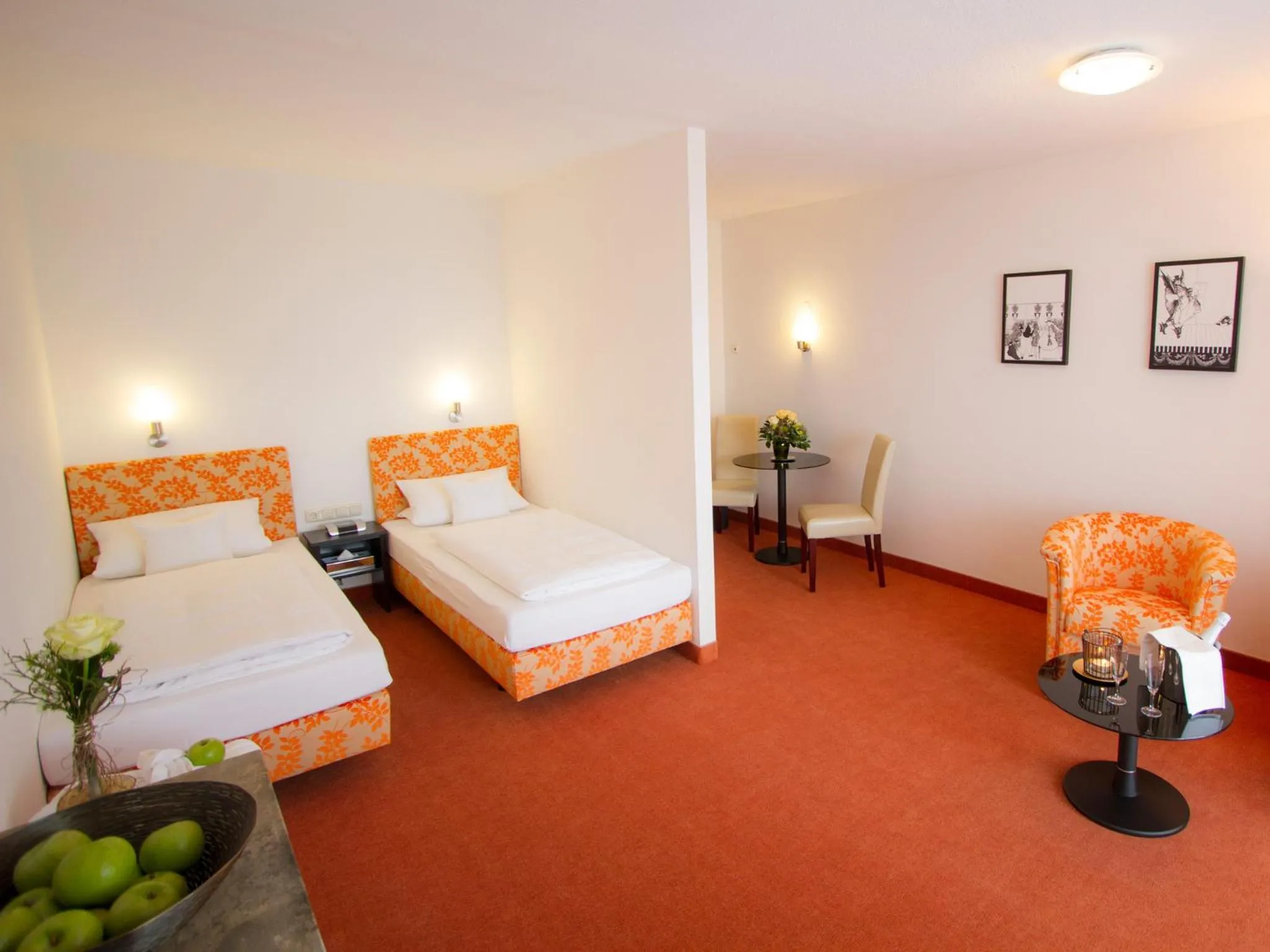 Photo of the whole room, Bed in Hotel Birkenhof Therme