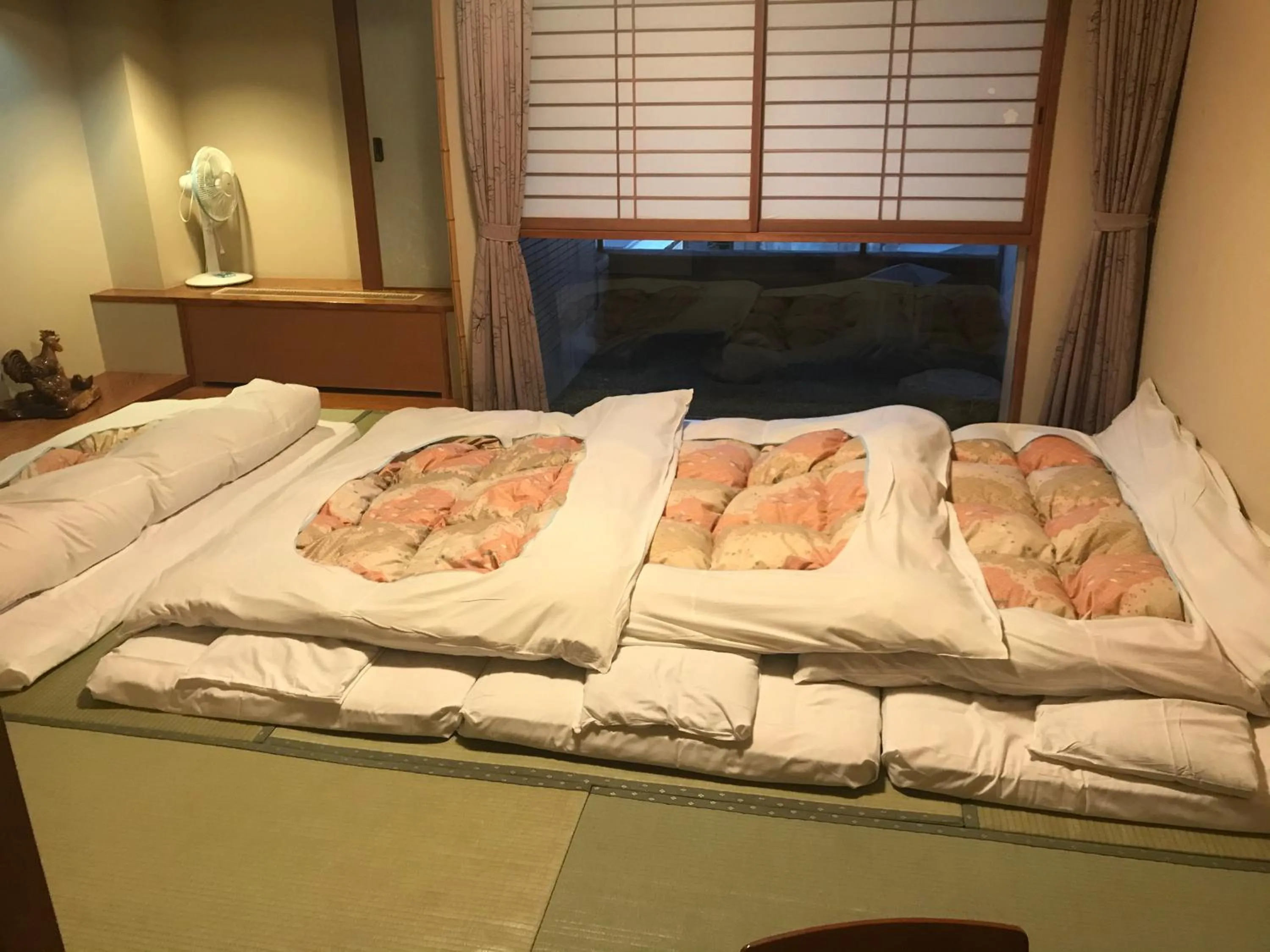 Bed in Osaka Ryokan Kuramoto