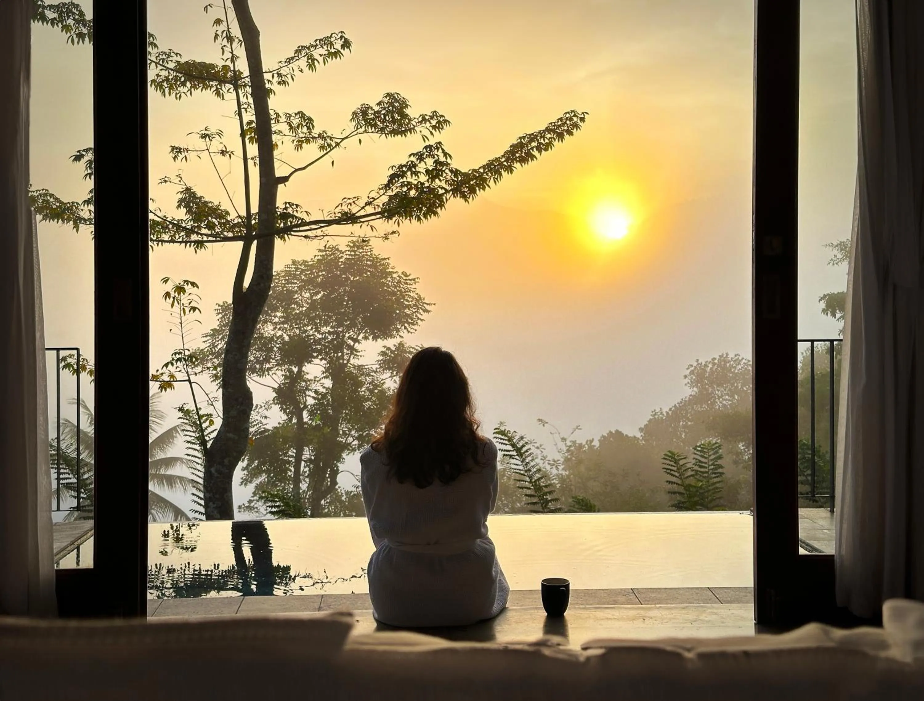 Sunrise in Aarunya Nature Resort - Kandy