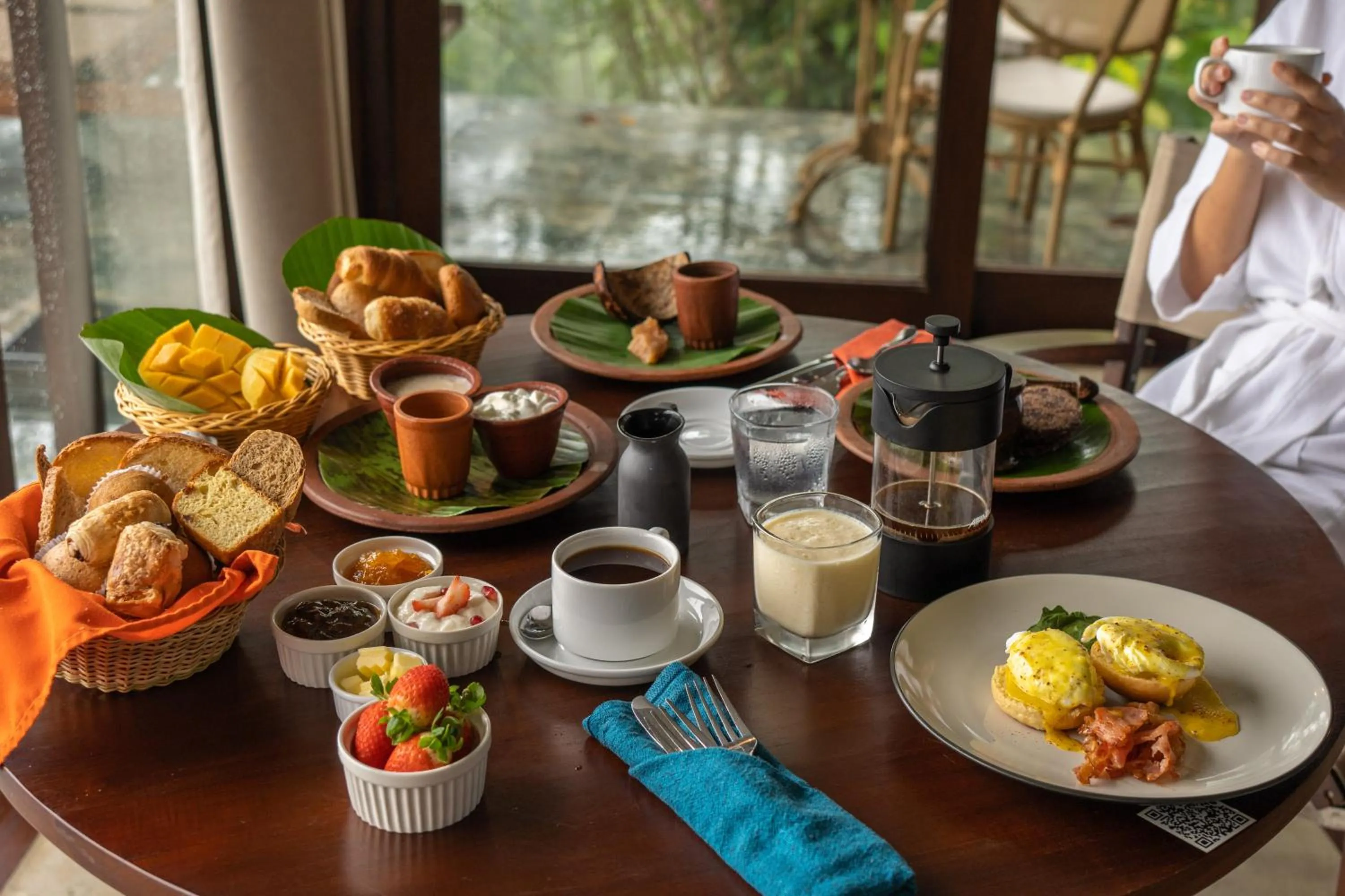 Breakfast in Aarunya Nature Resort - Kandy
