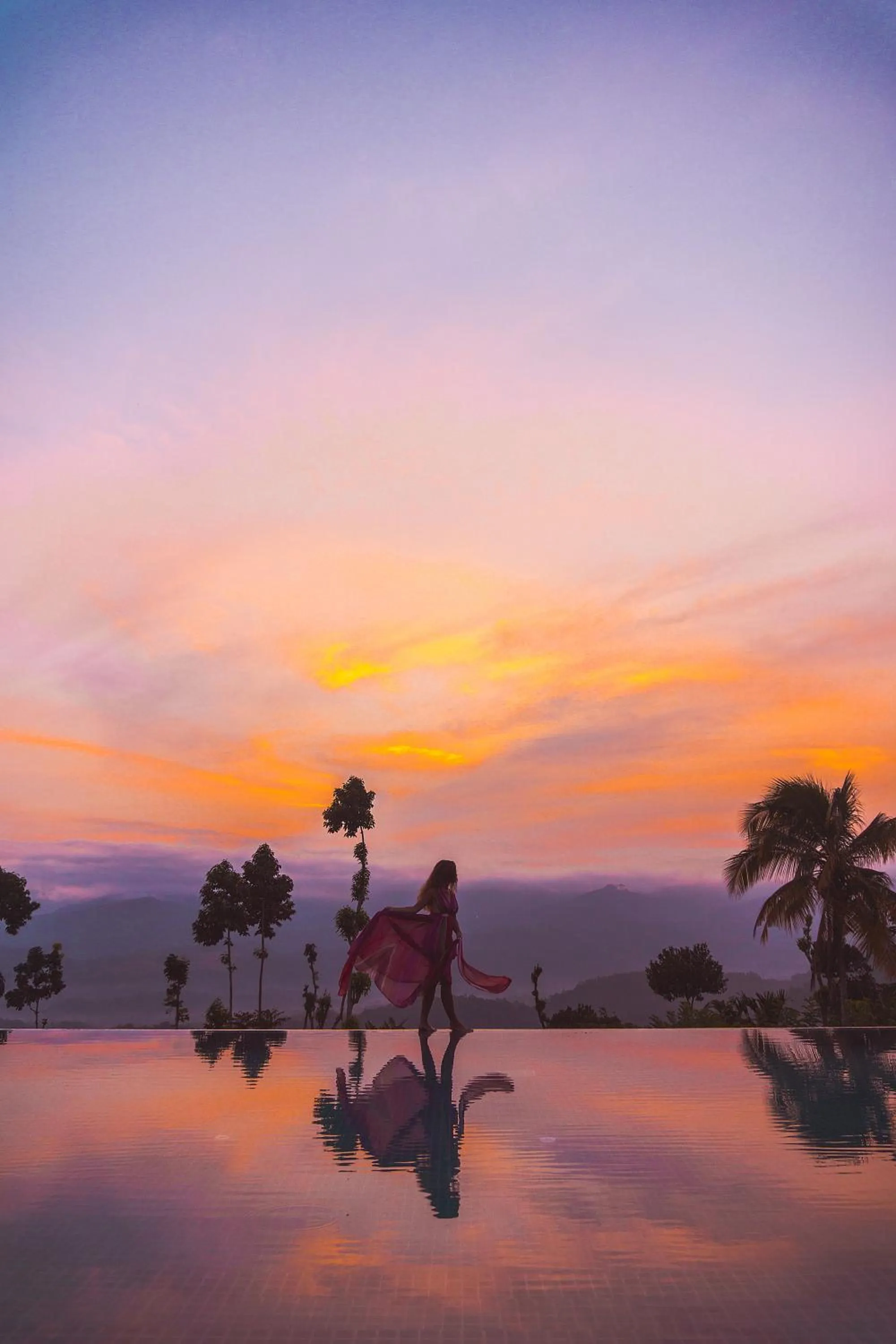 Swimming pool in Aarunya Nature Resort - Kandy