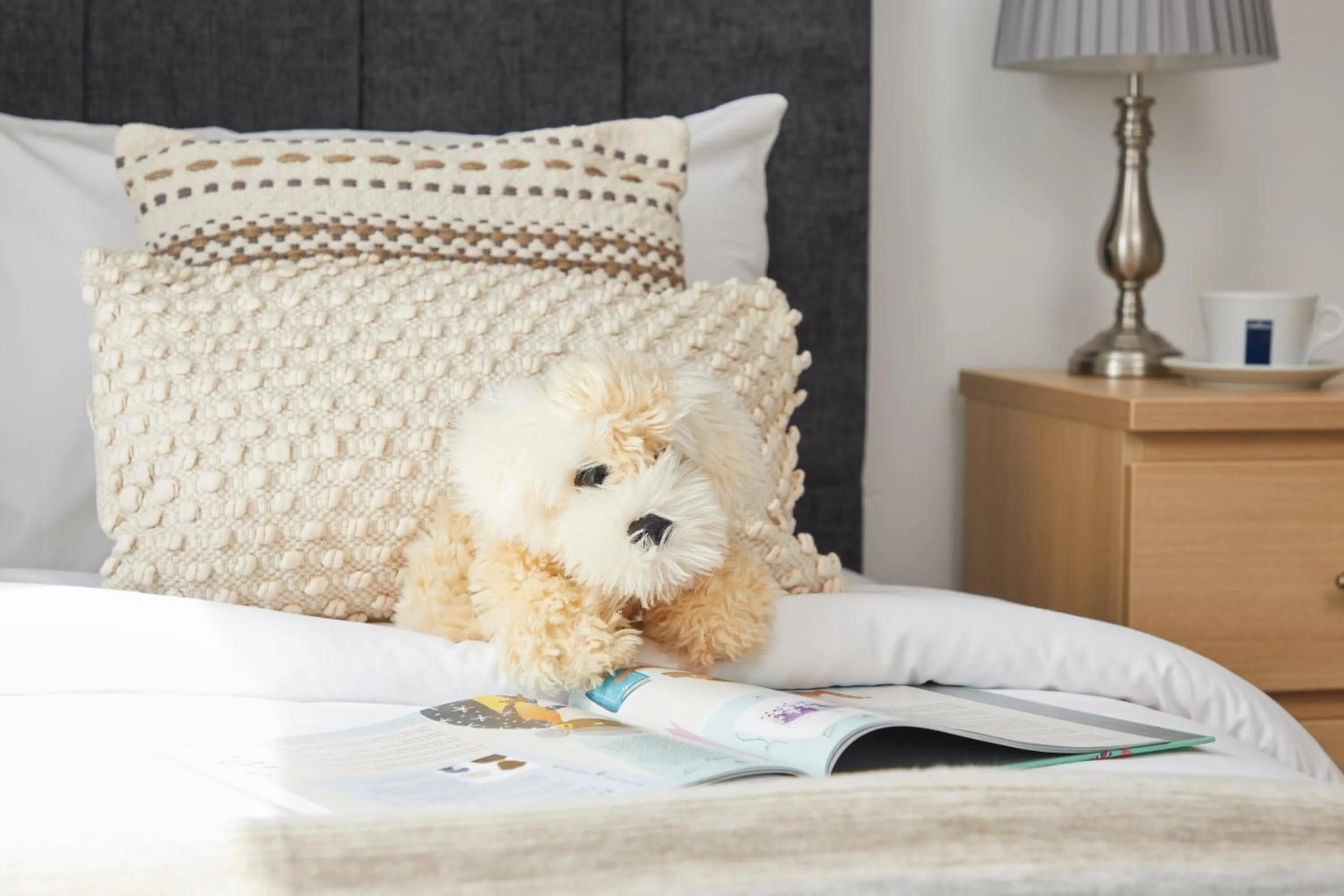 Bed in Luccombe Manor Country House Hotel