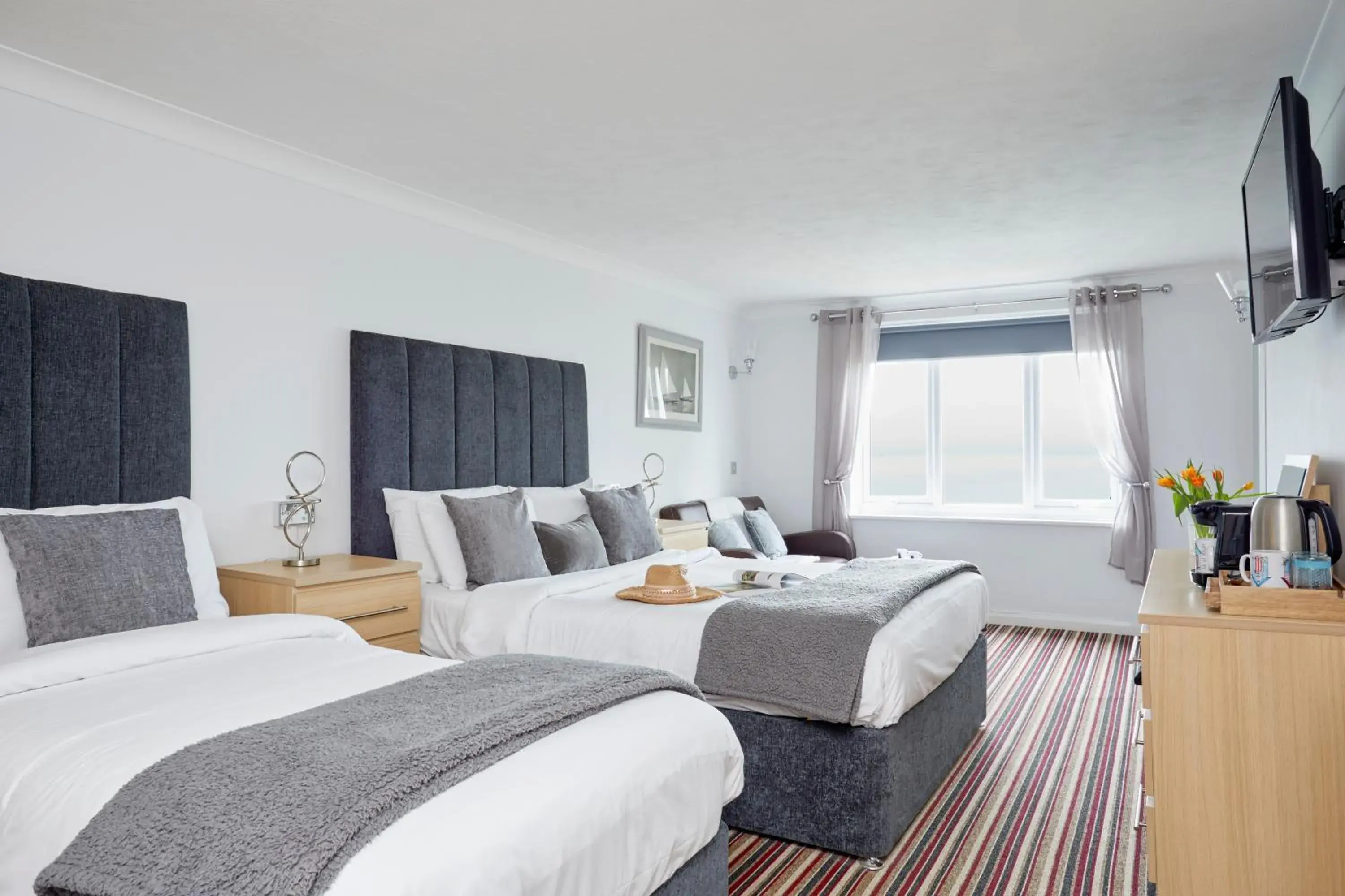 Family Room with Sea View (2 Adults + 2 Children) in Luccombe Manor Country House Hotel Family Room with Sea View (2 Adults + 2 Children) in Luccombe Manor Country House Hotel