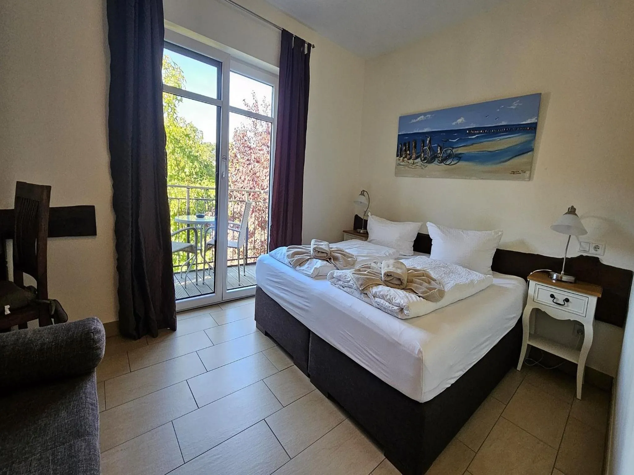 View (from property/room), Bed in Usedom Bike Hotel & Suites