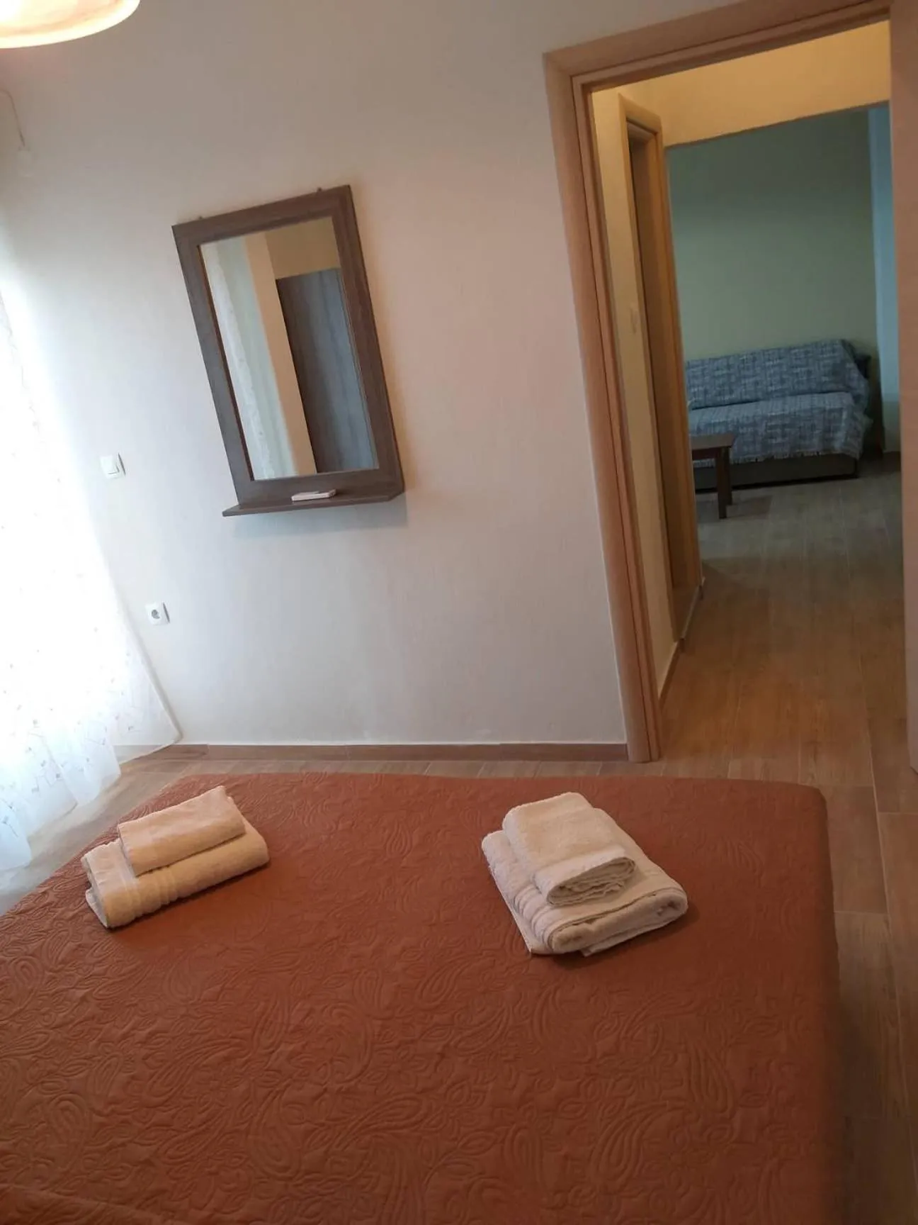 Photo of the whole room, Bed in Nostos Apartments