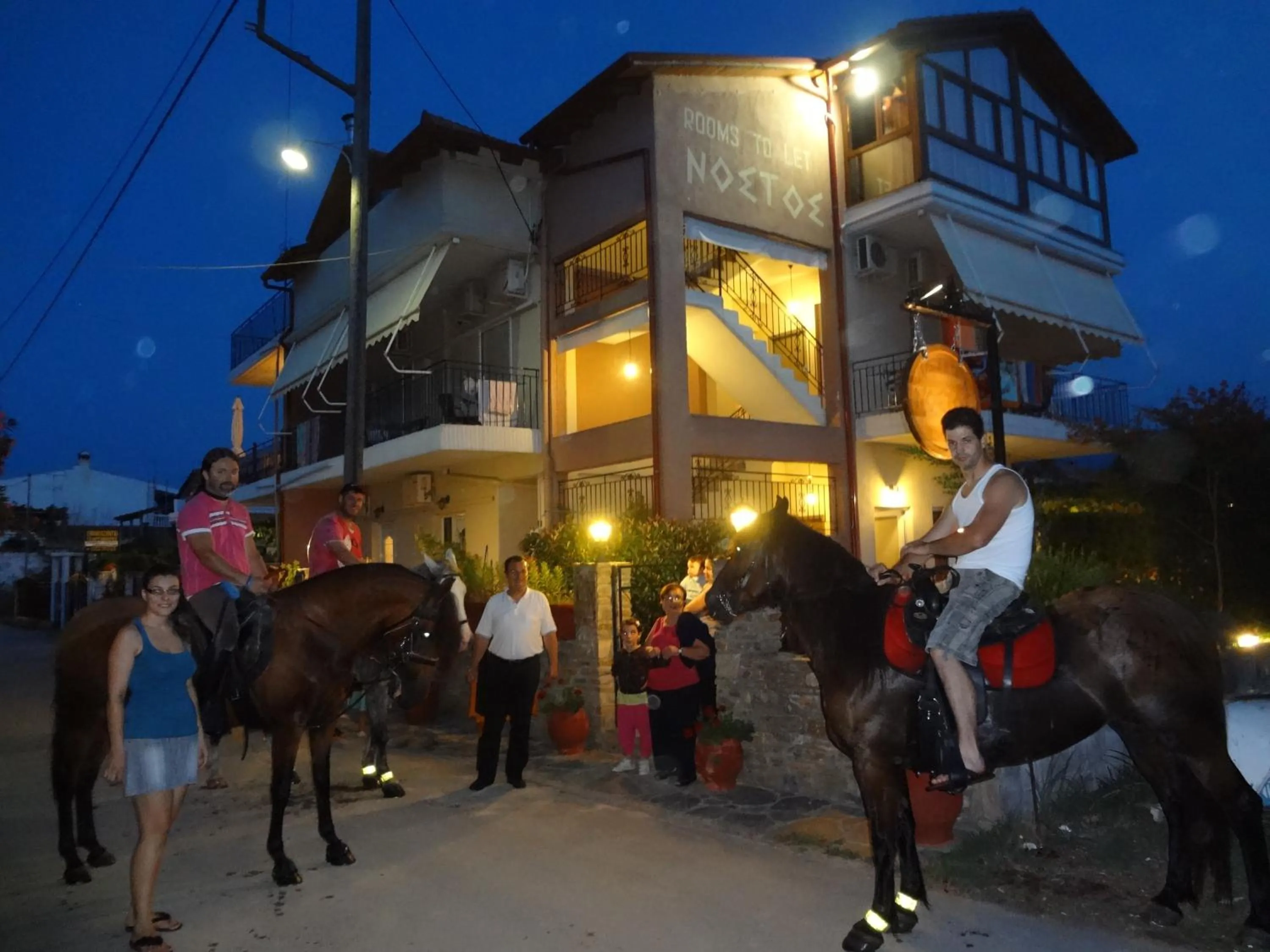 Horse-riding in Nostos Apartments