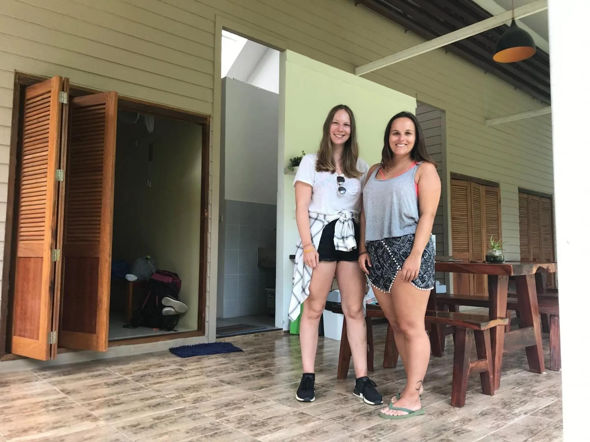 Balcony/Terrace in Baan Hinlad Home and Hostel