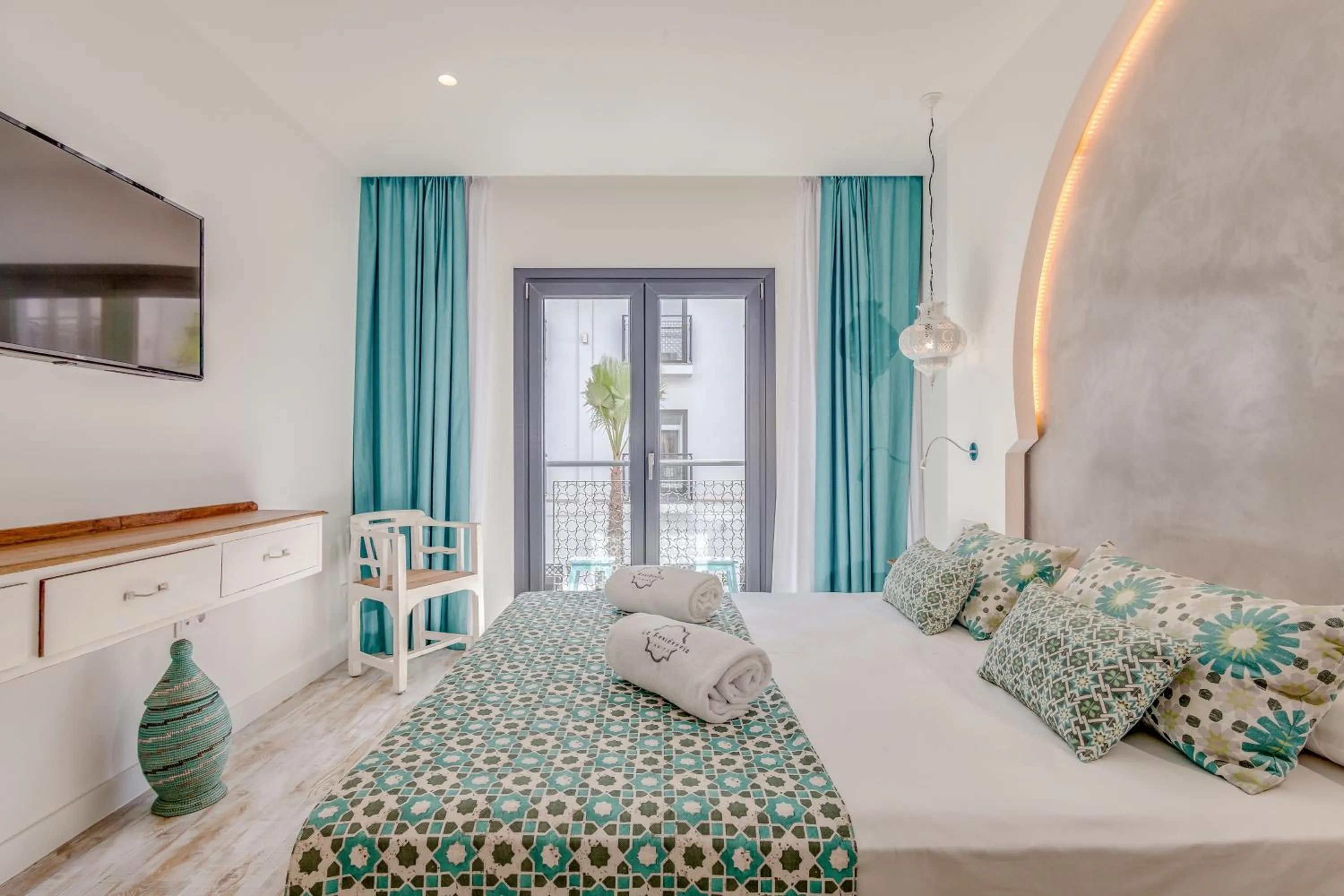 Bed in La Residencia Puerto Hotel & Spa