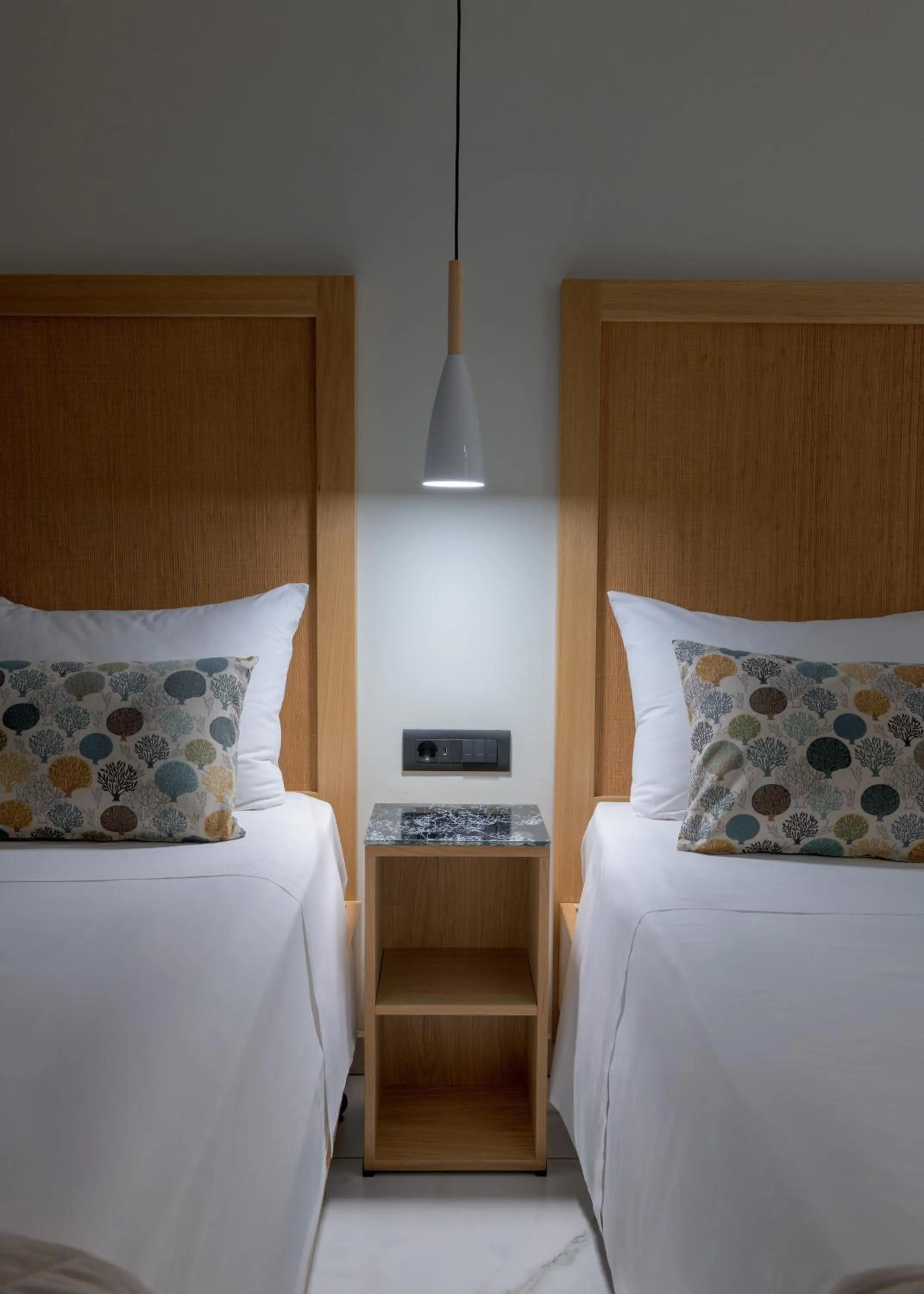 Bed in Nirvana Beach Hotel