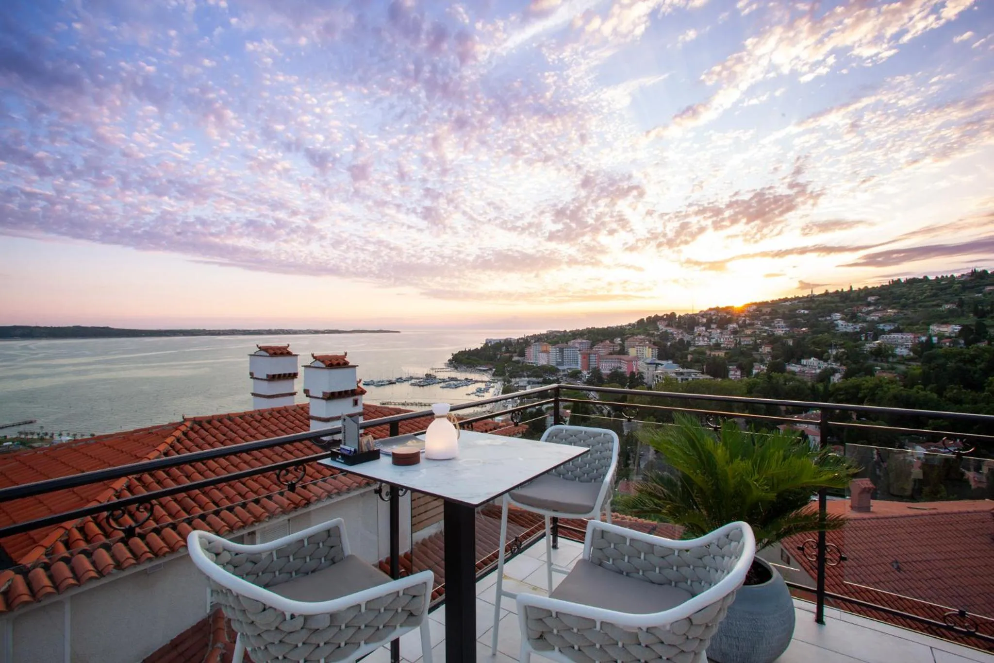 Patio in Villa Bellevue Portoroz-Portorose