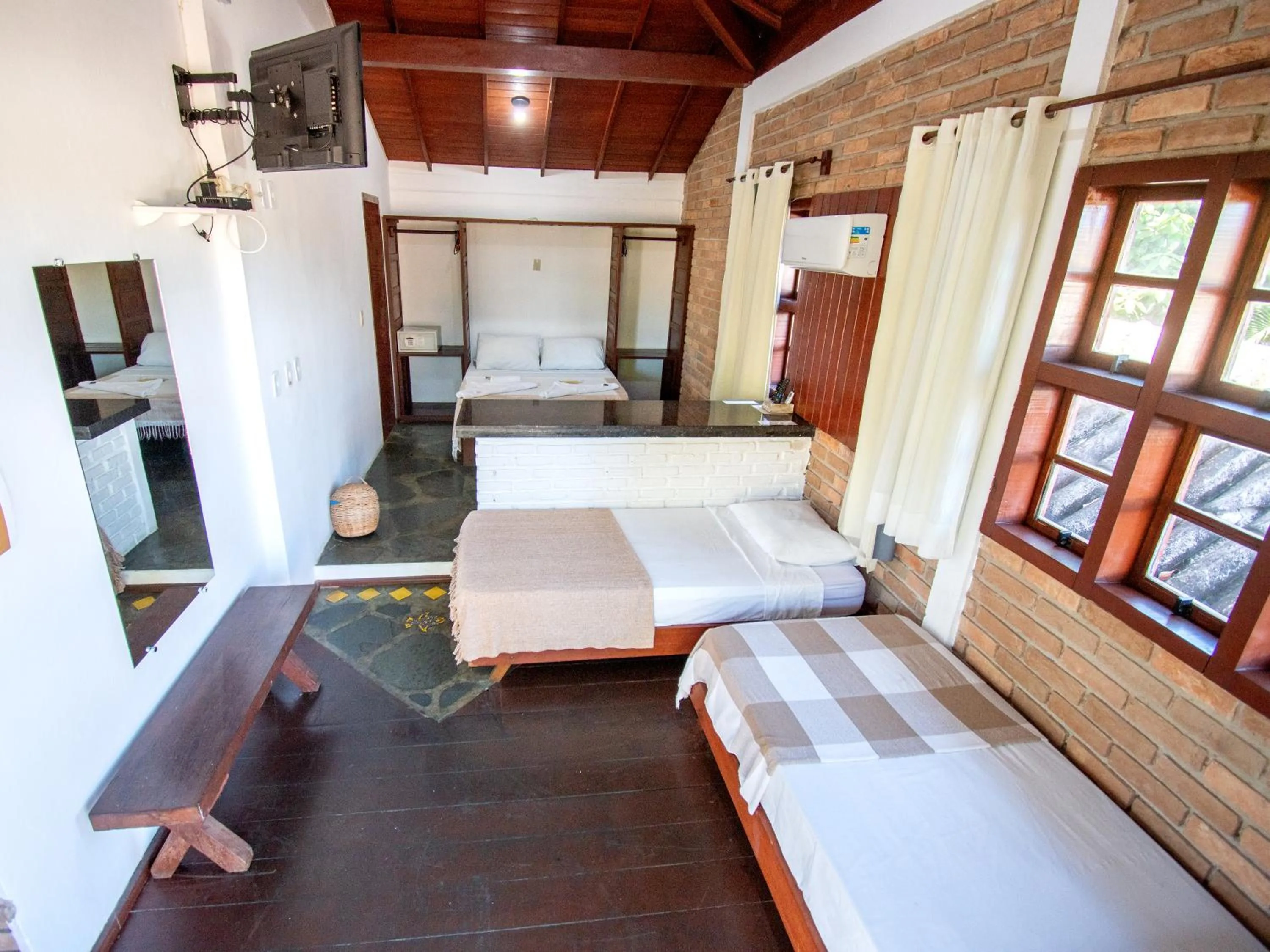 Bed in Pousada Arraial Candeia