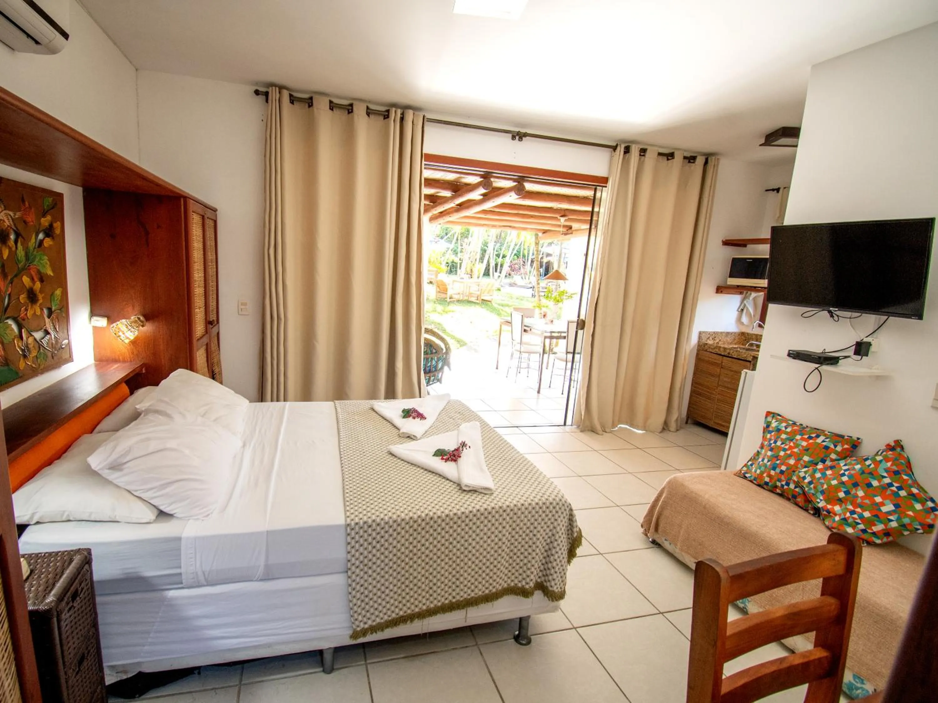 Bed in Pousada Arraial Candeia