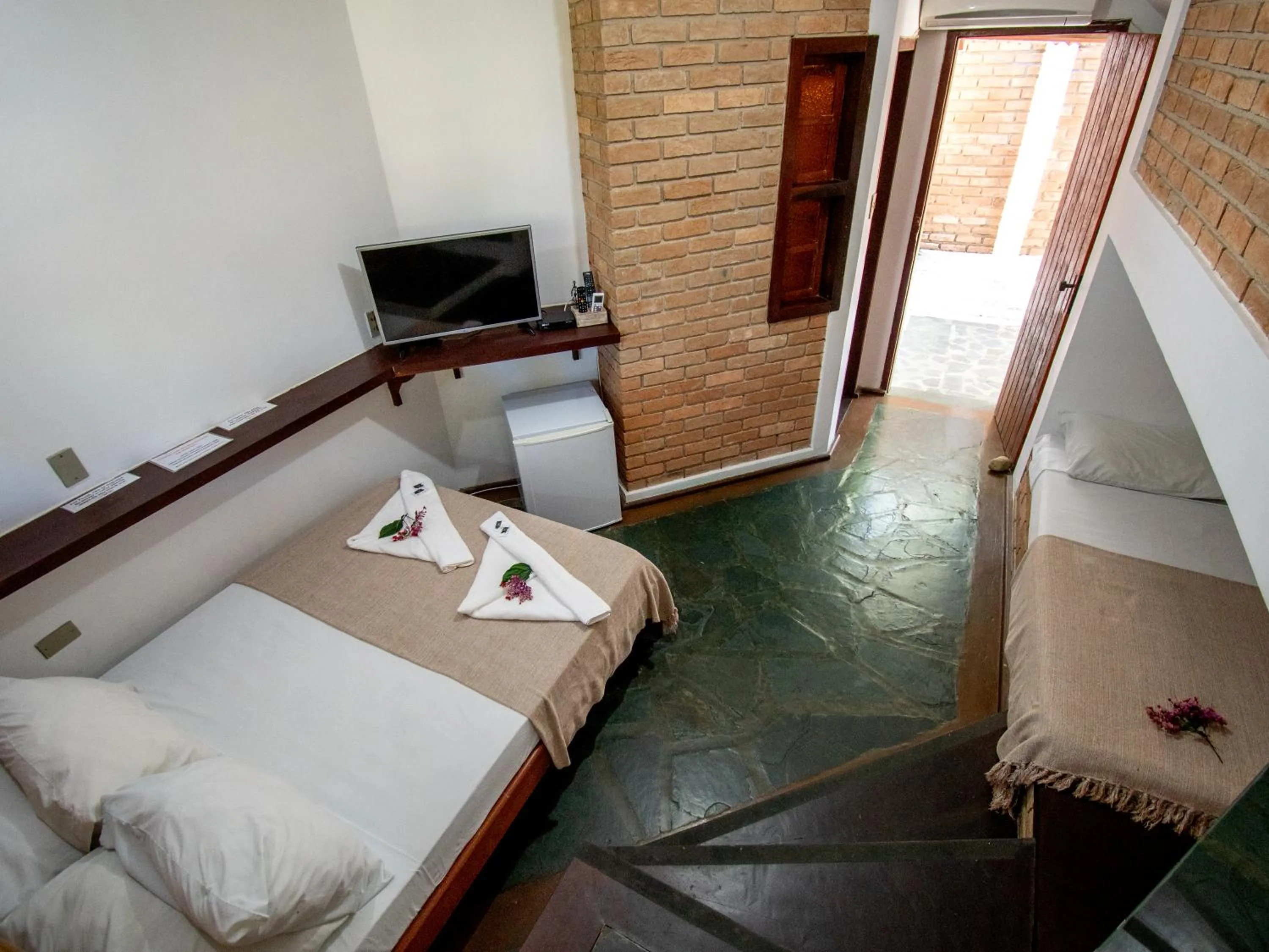 Bed in Pousada Arraial Candeia