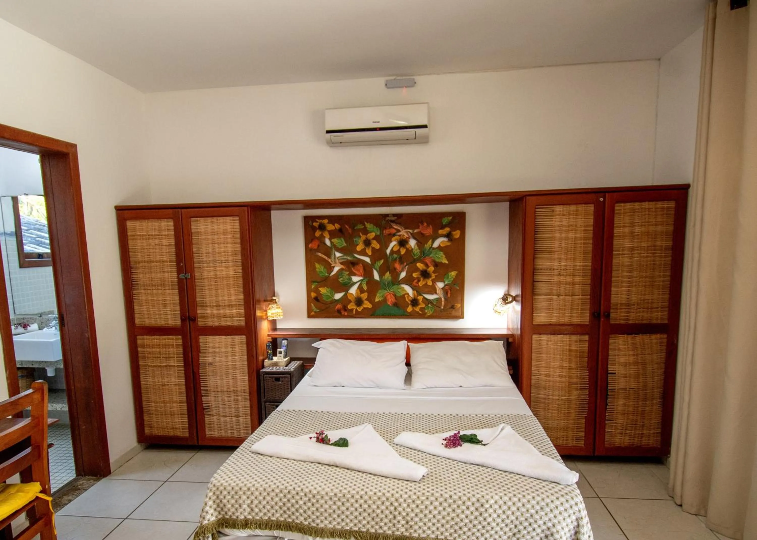 Bed in Pousada Arraial Candeia