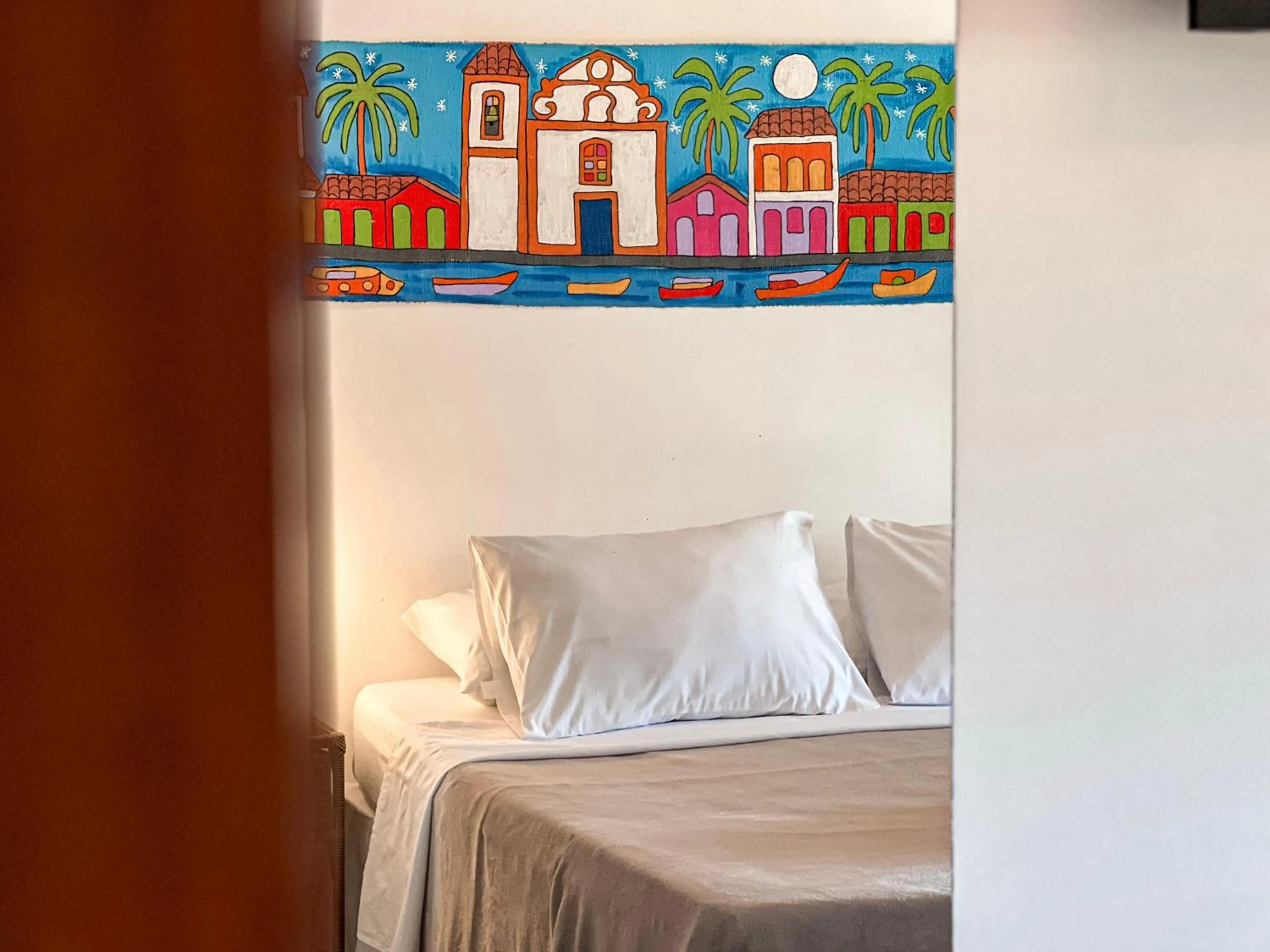 Bed in Pousada Arraial Candeia