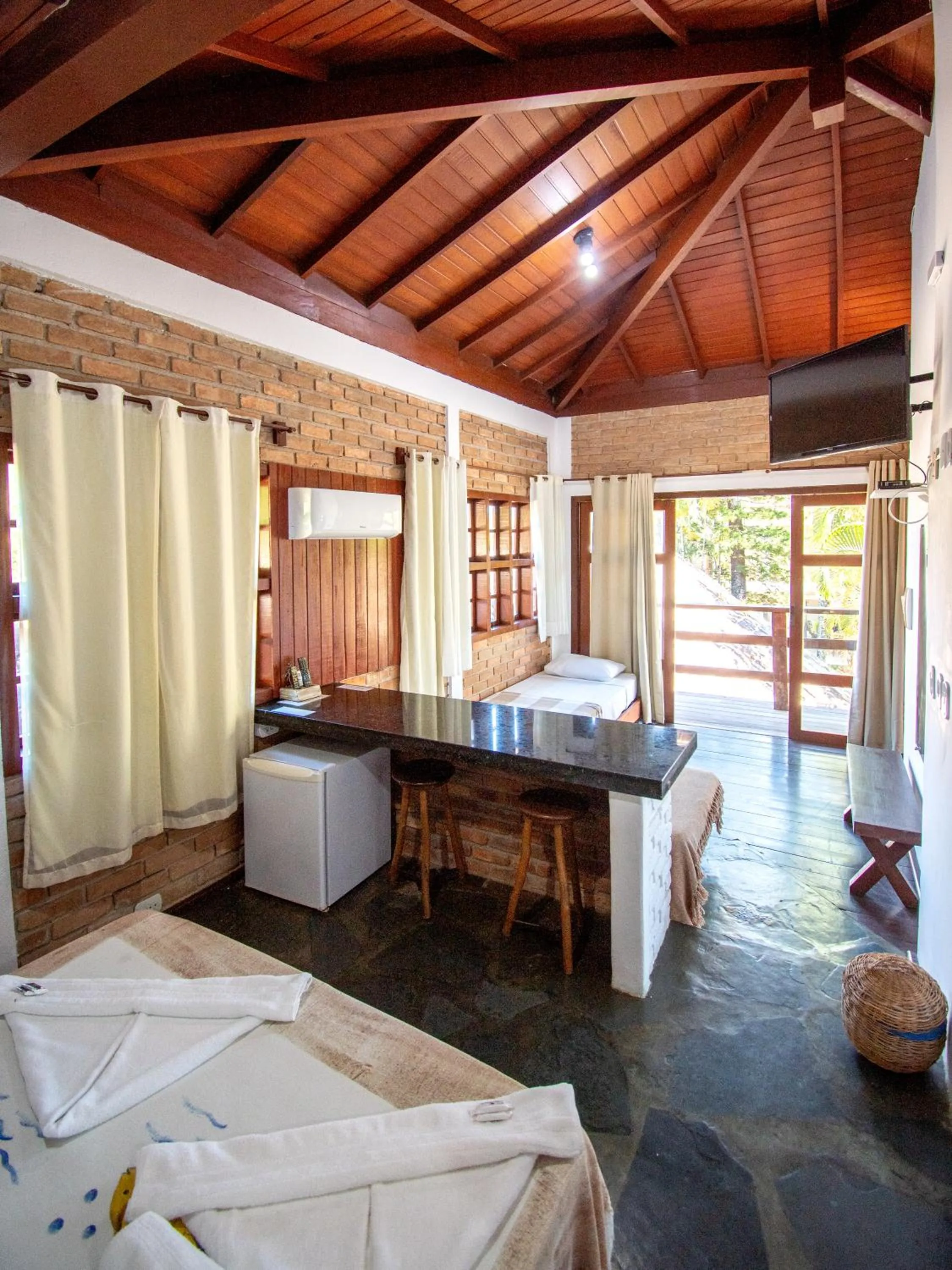 Bed in Pousada Arraial Candeia