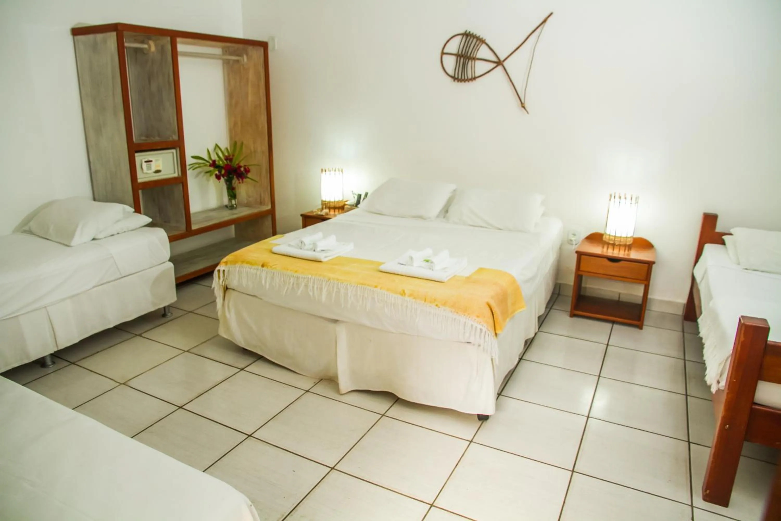 Bed in Pousada Arraial Candeia